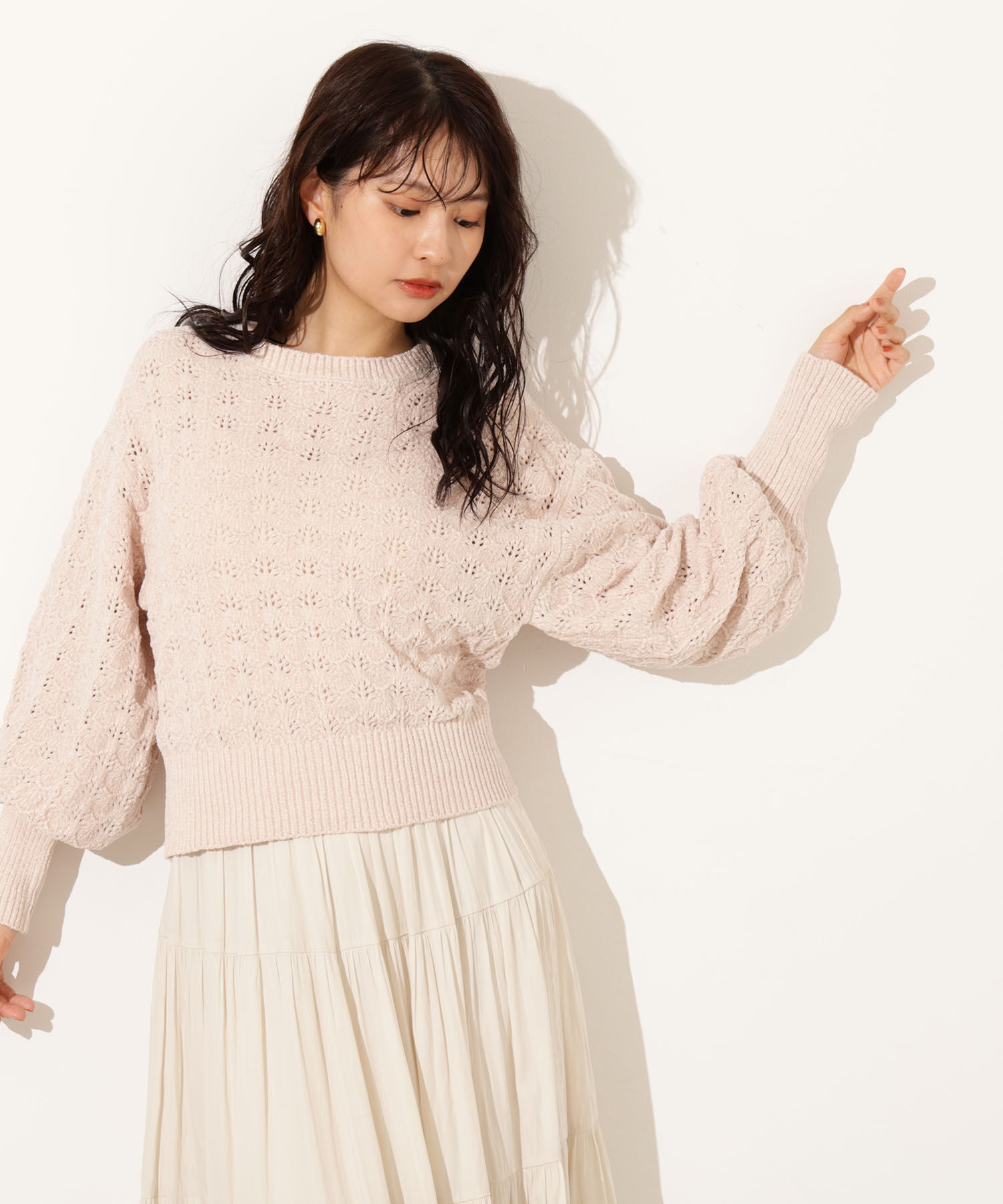  「モールアイレットニット」|ニット・セーター|