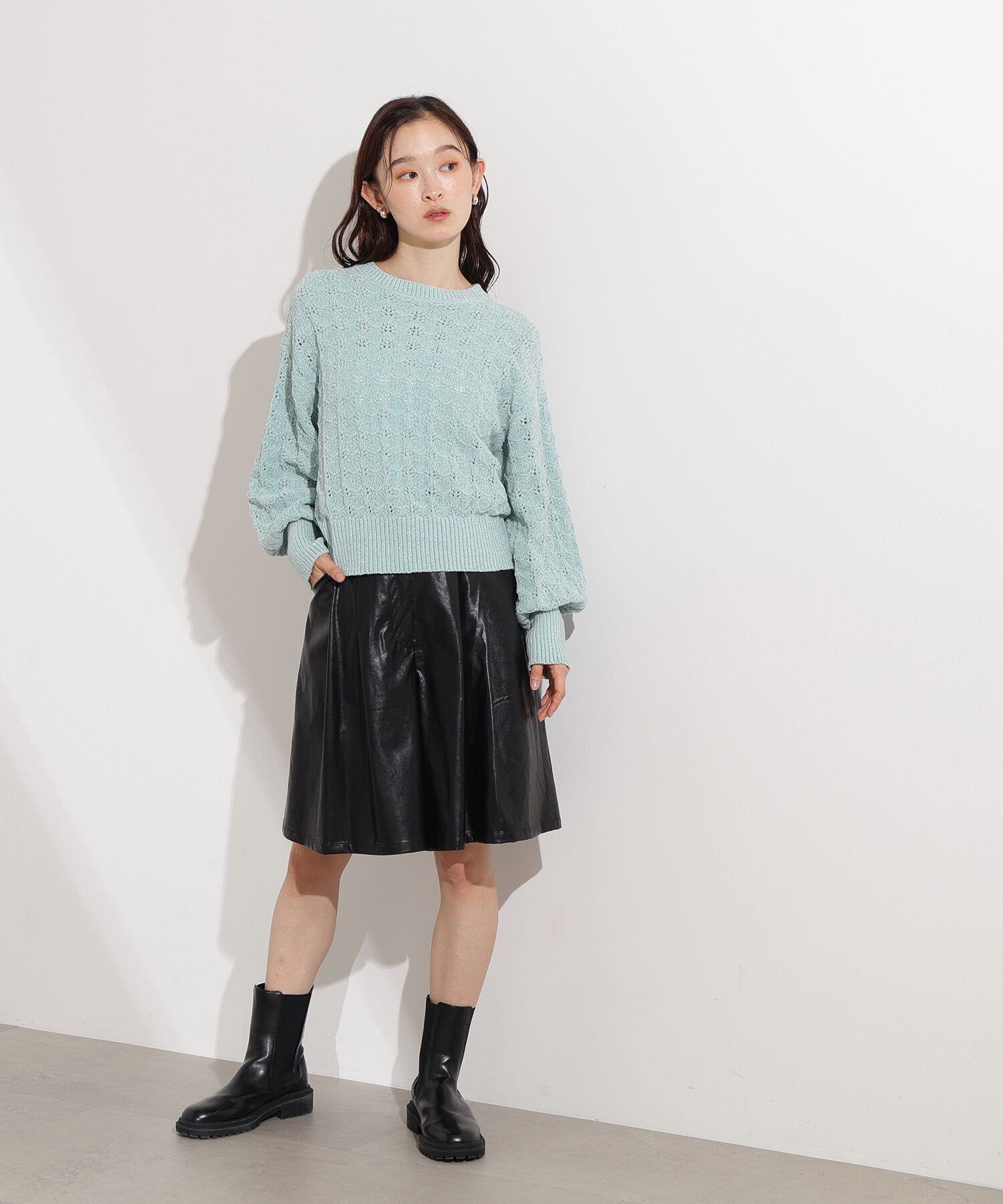  「モールアイレットニット」|ニット・セーター|