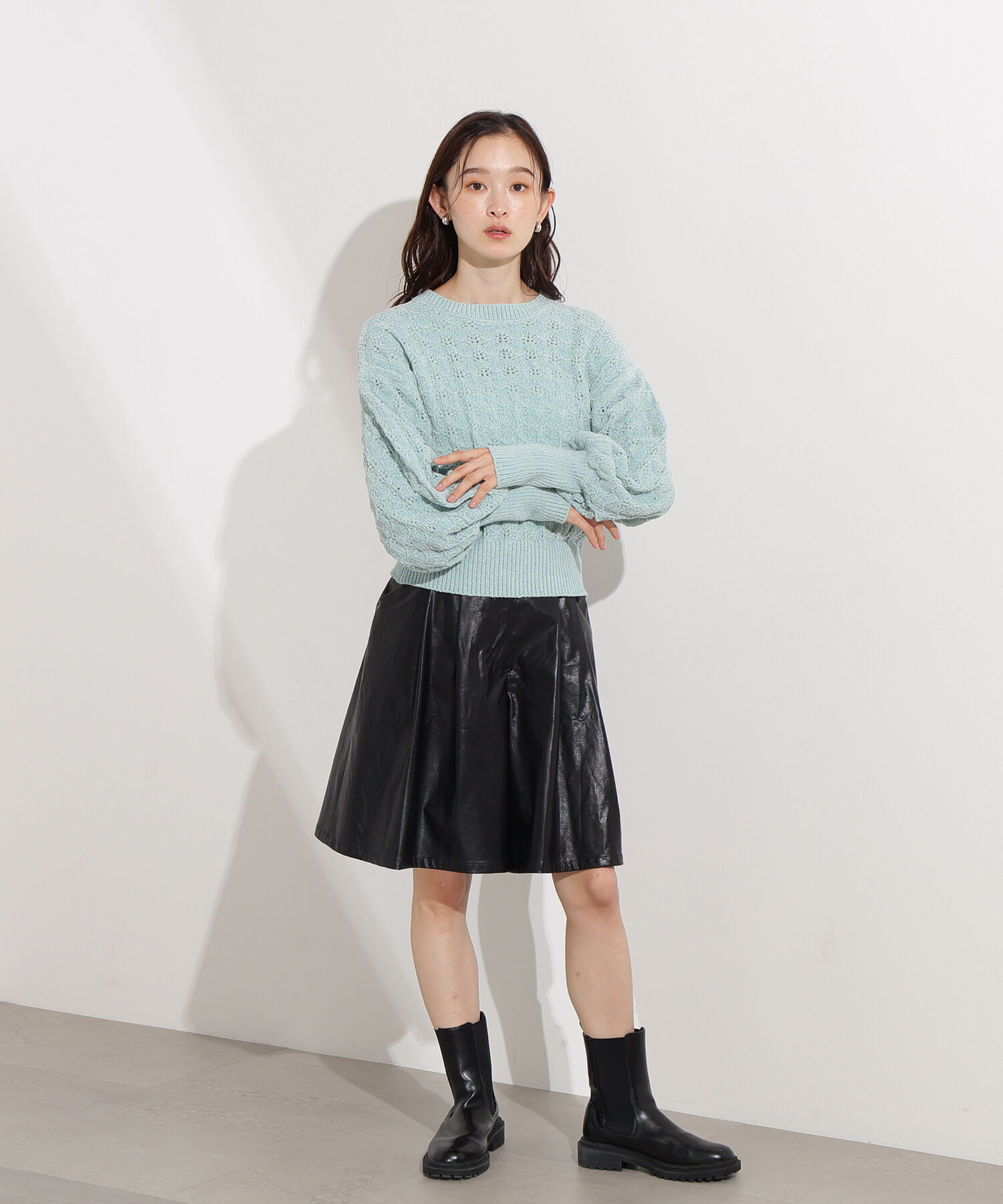  「モールアイレットニット」|ニット・セーター|