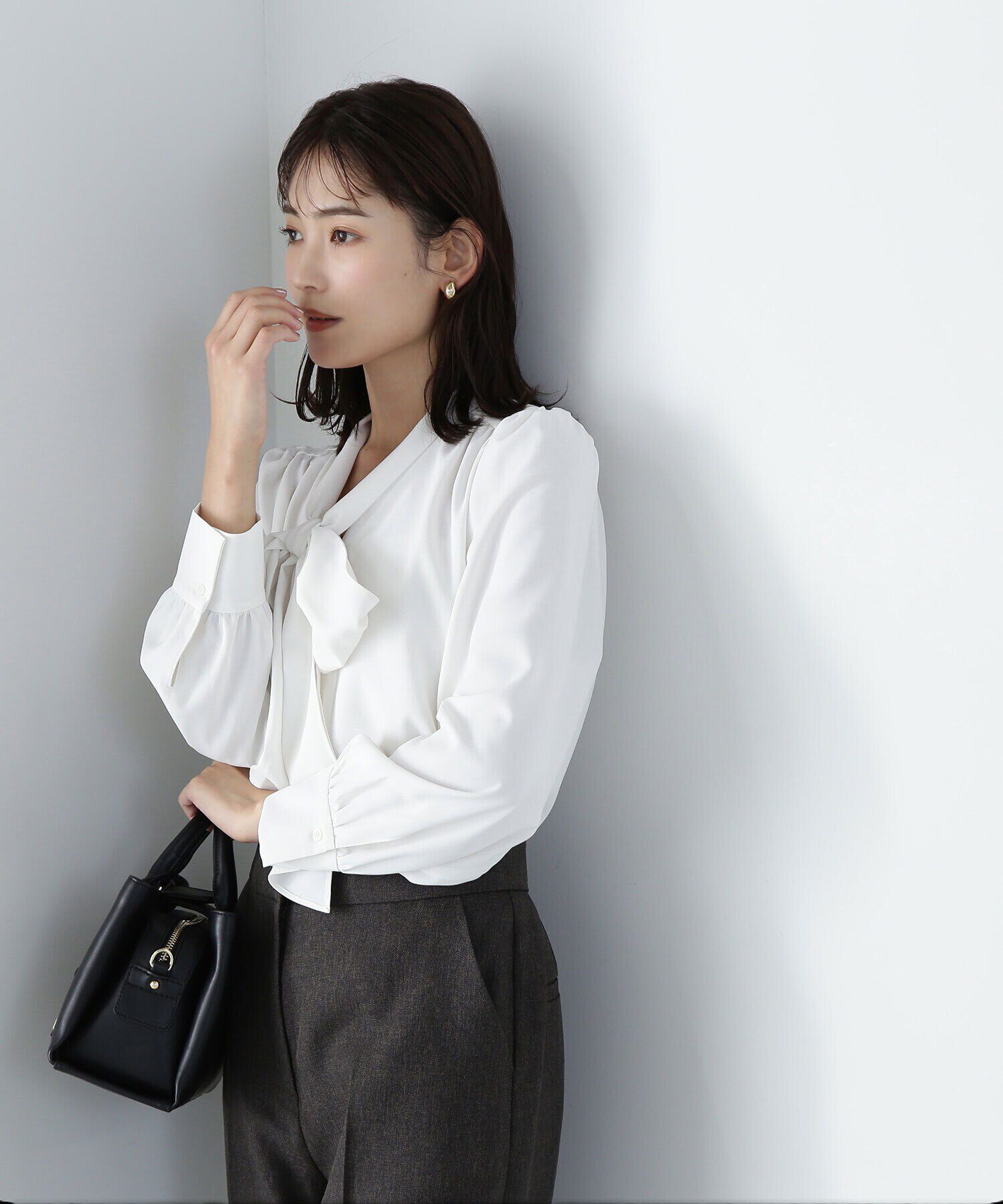  「リボンボウタイブラウス　24AW」|シャツ・ブラウス|