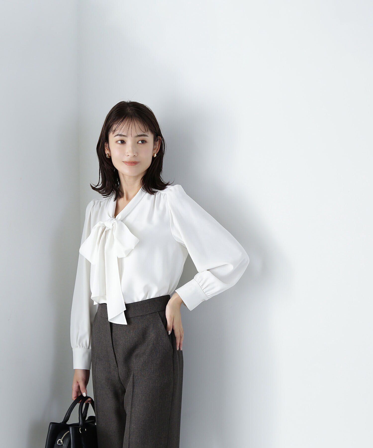  「リボンボウタイブラウス　24AW」|シャツ・ブラウス|