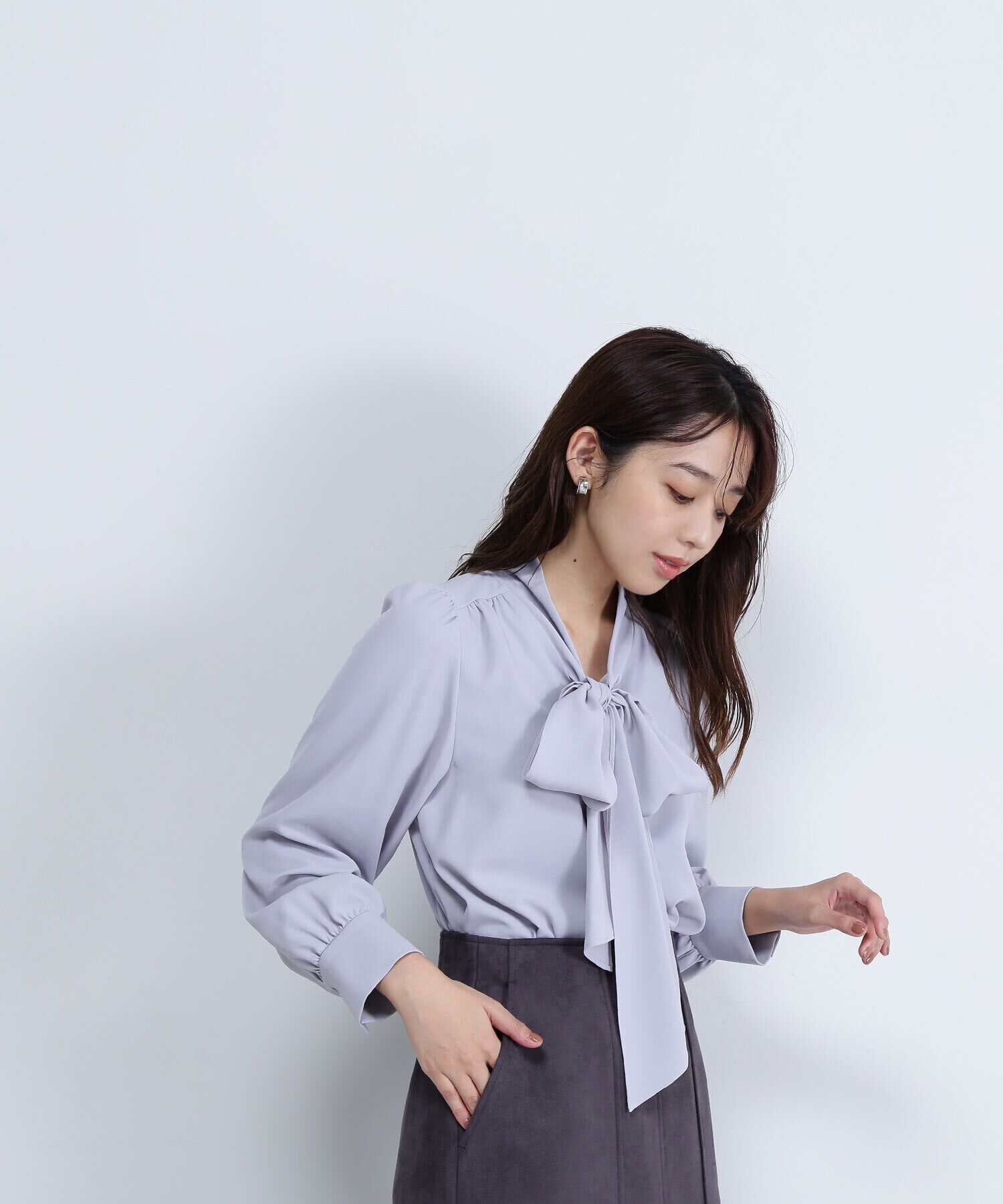  「リボンボウタイブラウス　24AW」|シャツ・ブラウス|