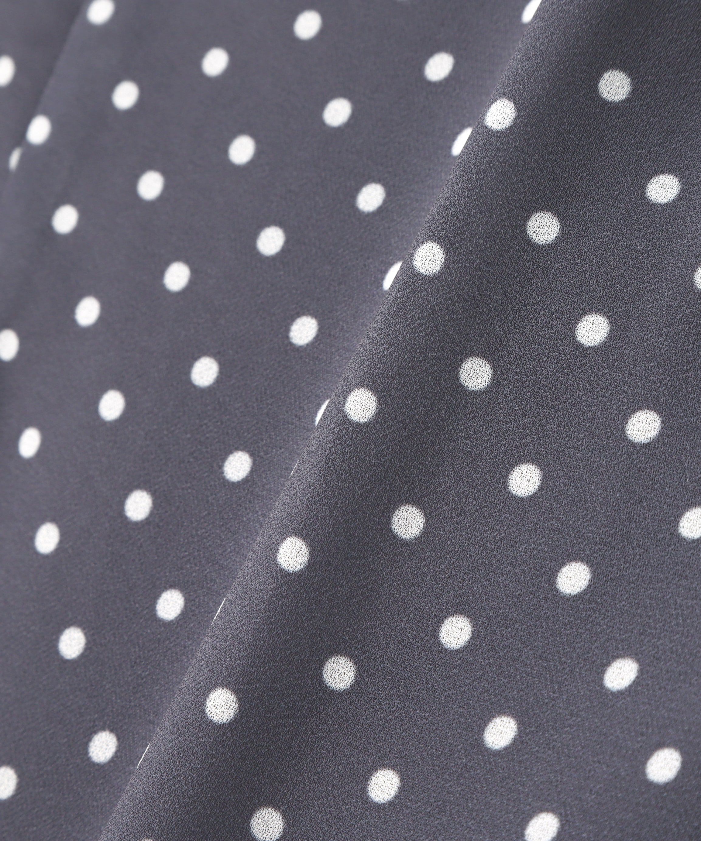  「リボンボウタイドットブラウス」|シャツ・ブラウス|