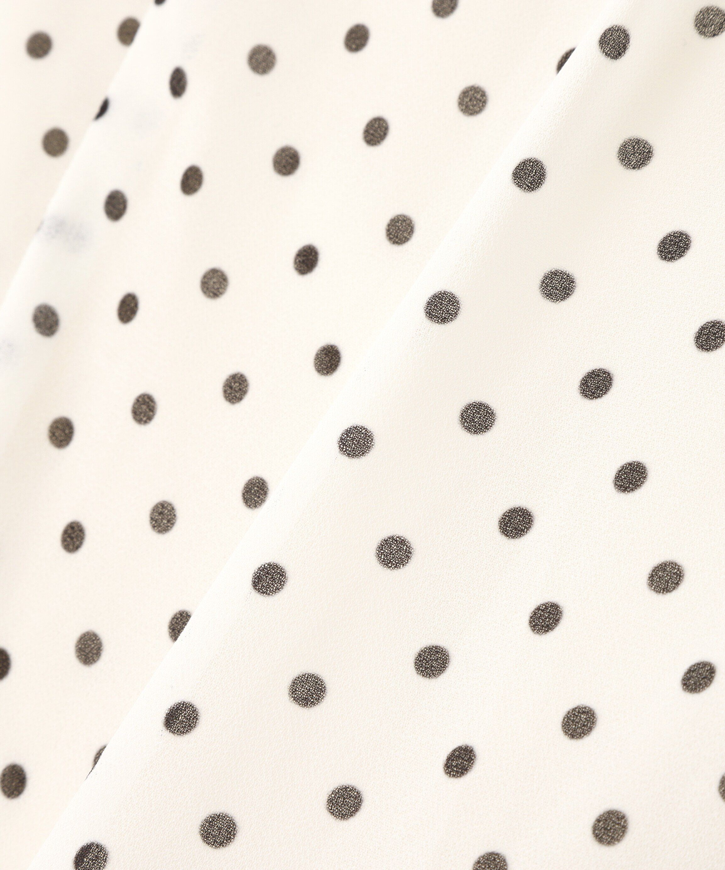  「リボンボウタイドットブラウス」|シャツ・ブラウス|