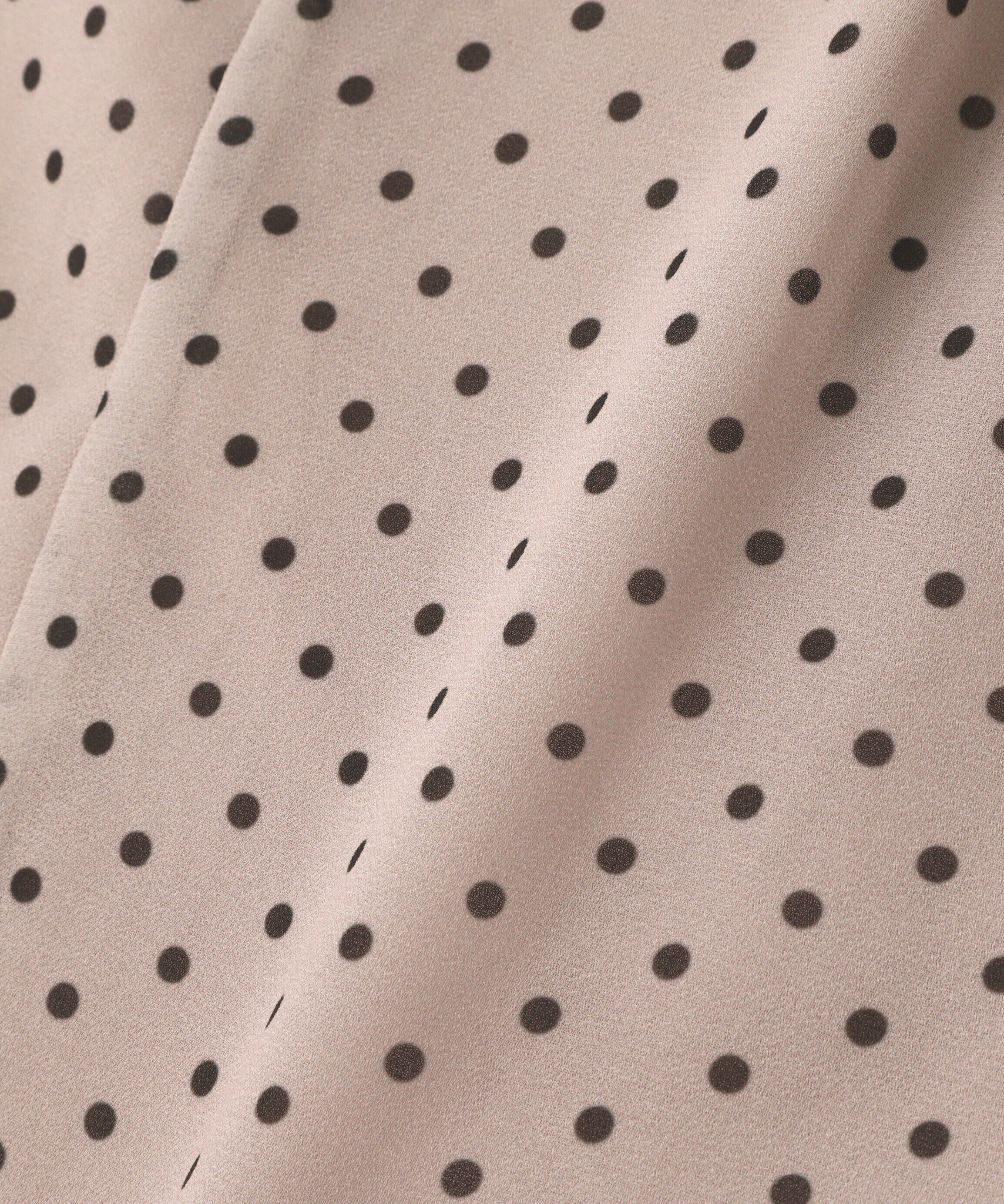  「リボンボウタイドットブラウス」|シャツ・ブラウス|