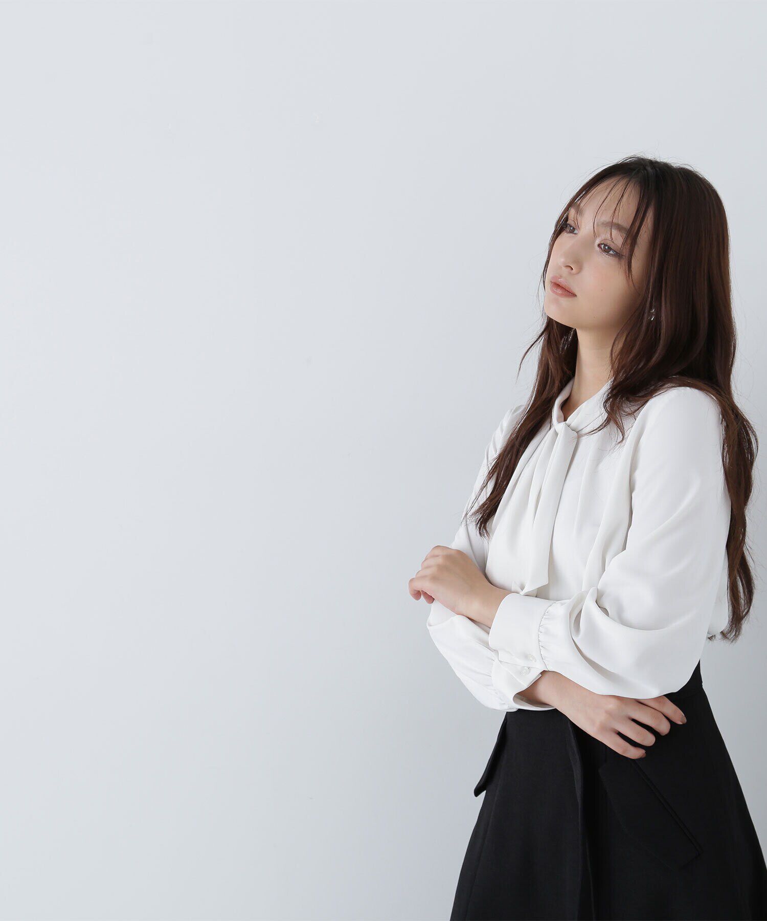  「デザインボウタイブラウス」|シャツ・ブラウス|