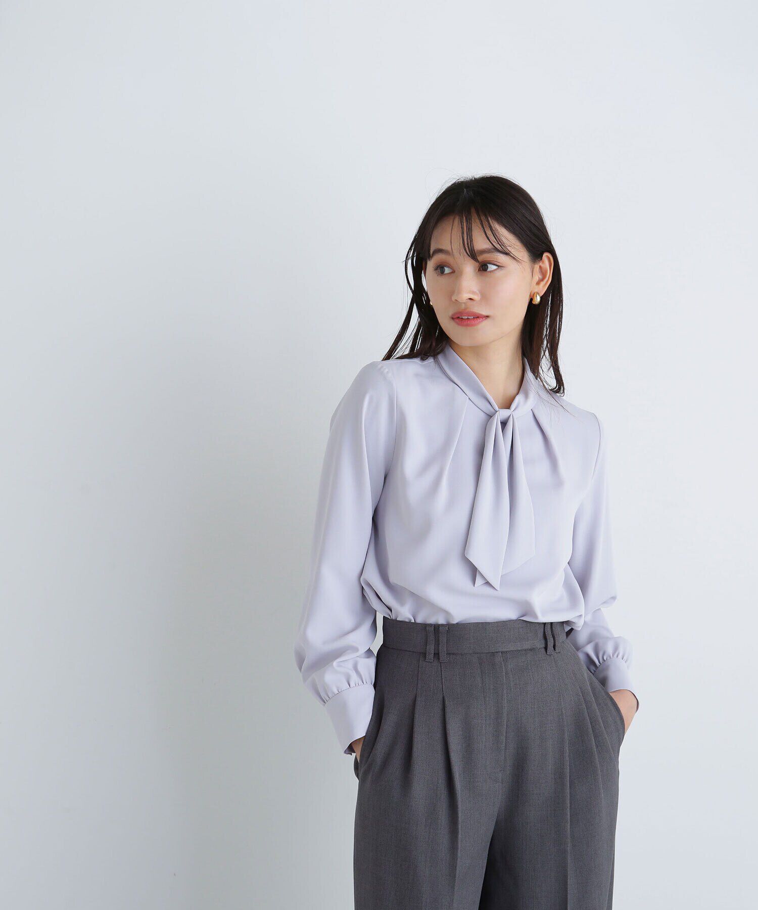  「デザインボウタイブラウス」|シャツ・ブラウス|