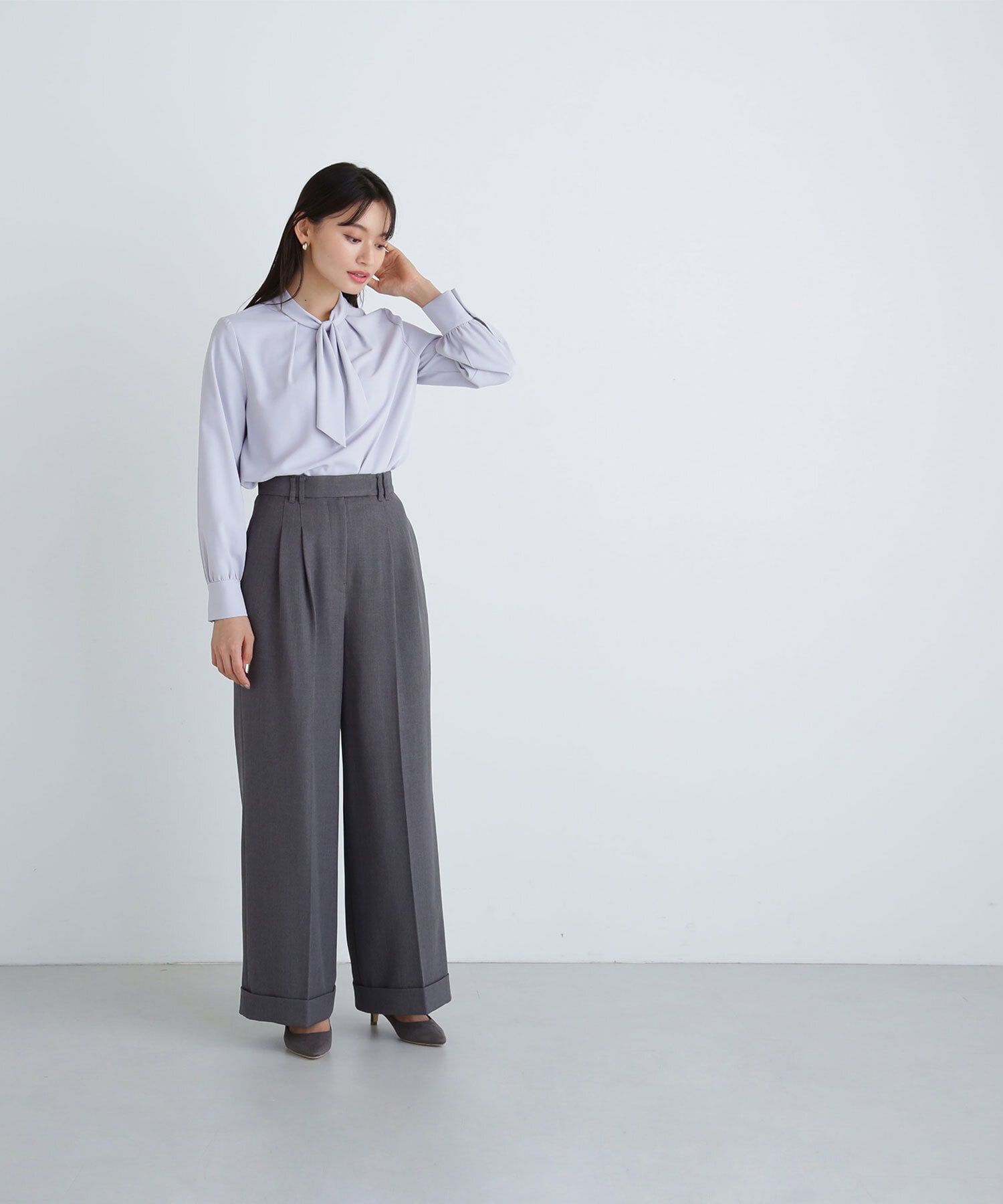  「デザインボウタイブラウス」|シャツ・ブラウス|