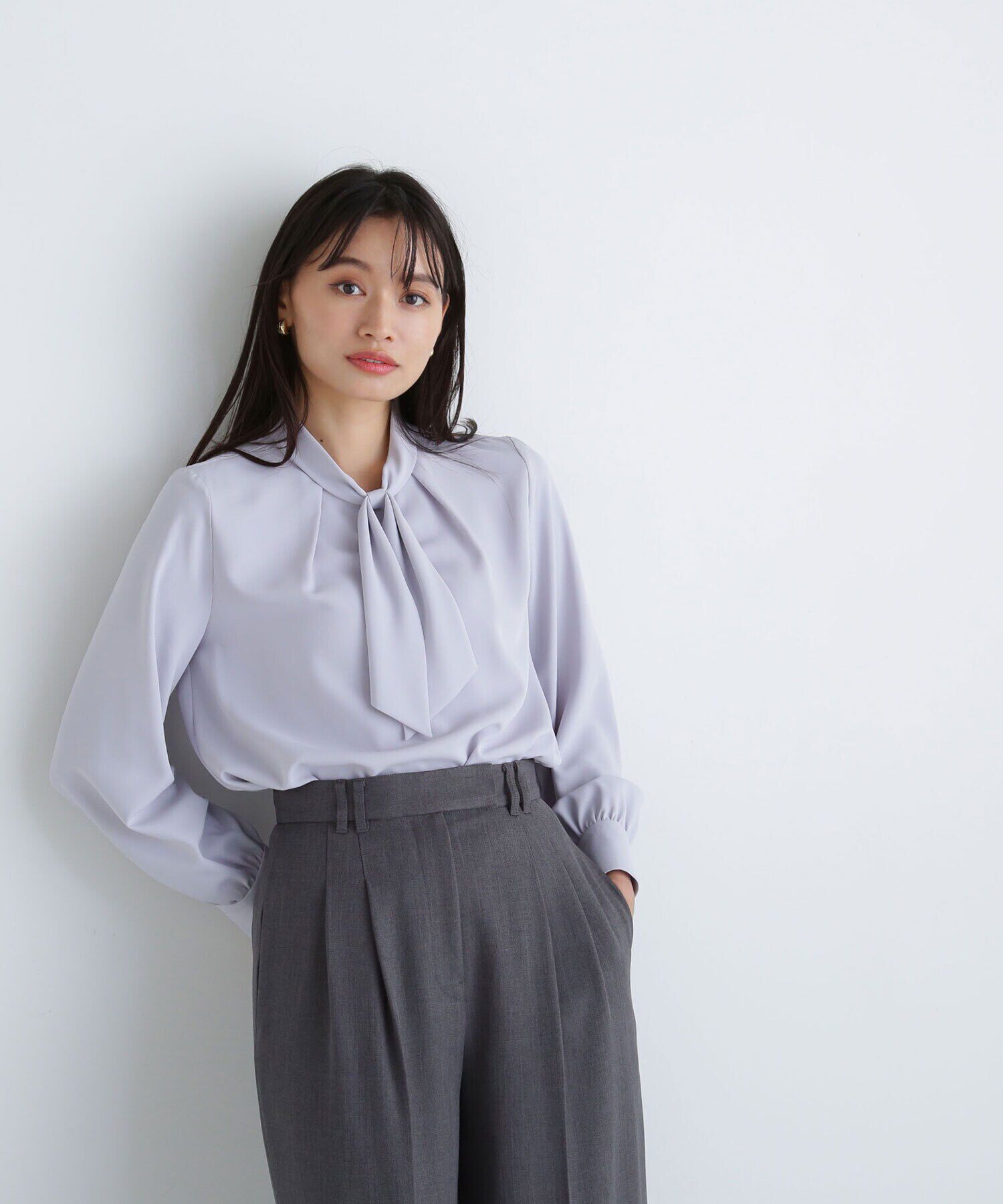  「デザインボウタイブラウス」|シャツ・ブラウス|