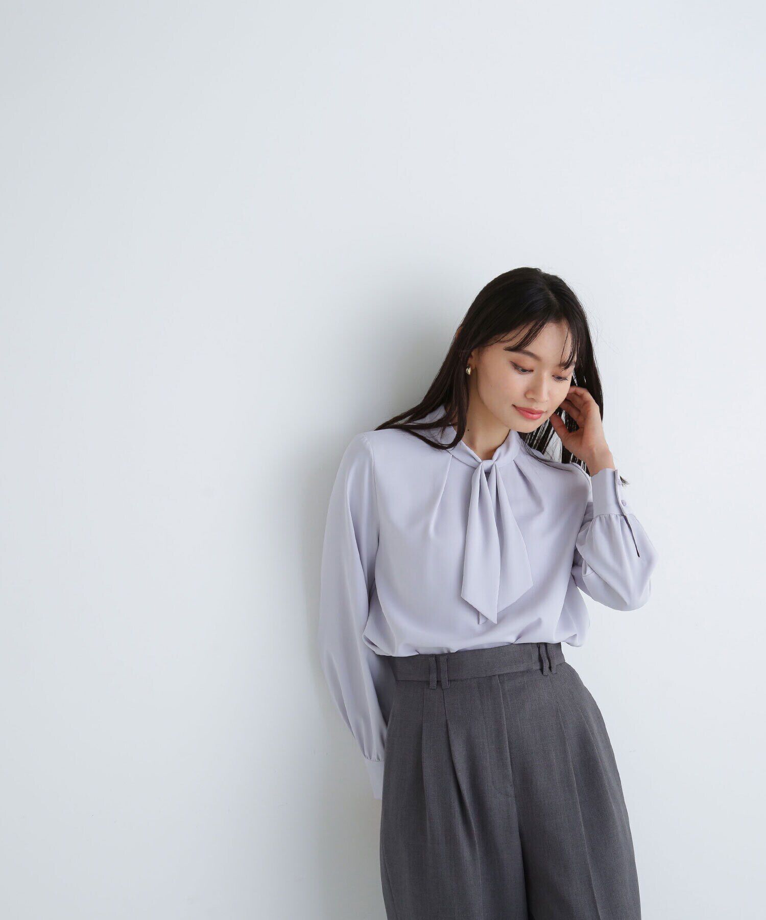  「デザインボウタイブラウス」|シャツ・ブラウス|