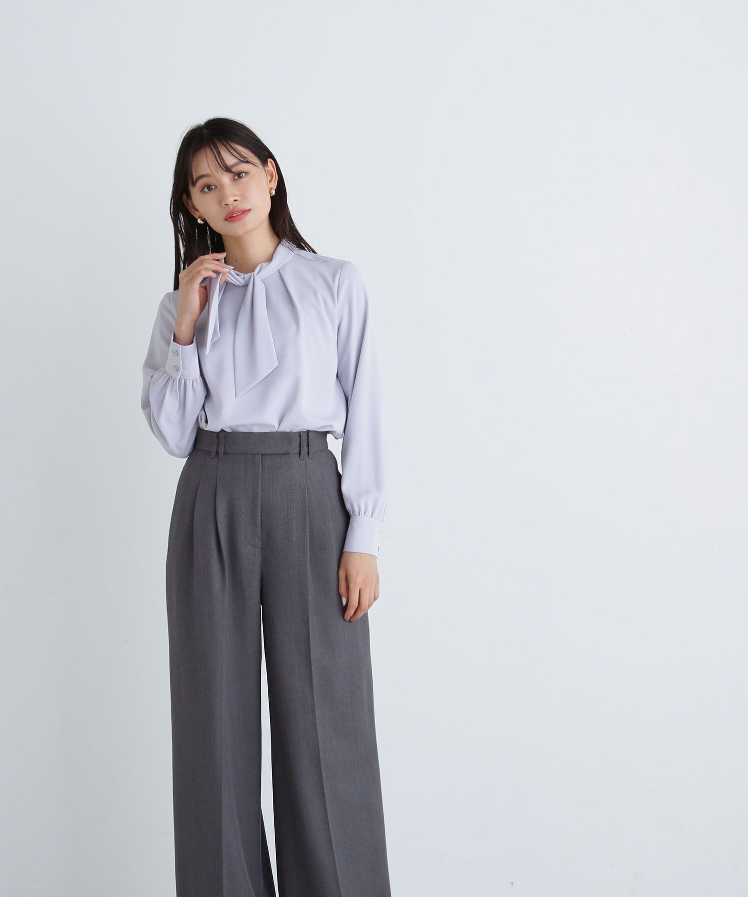  「デザインボウタイブラウス」|シャツ・ブラウス|