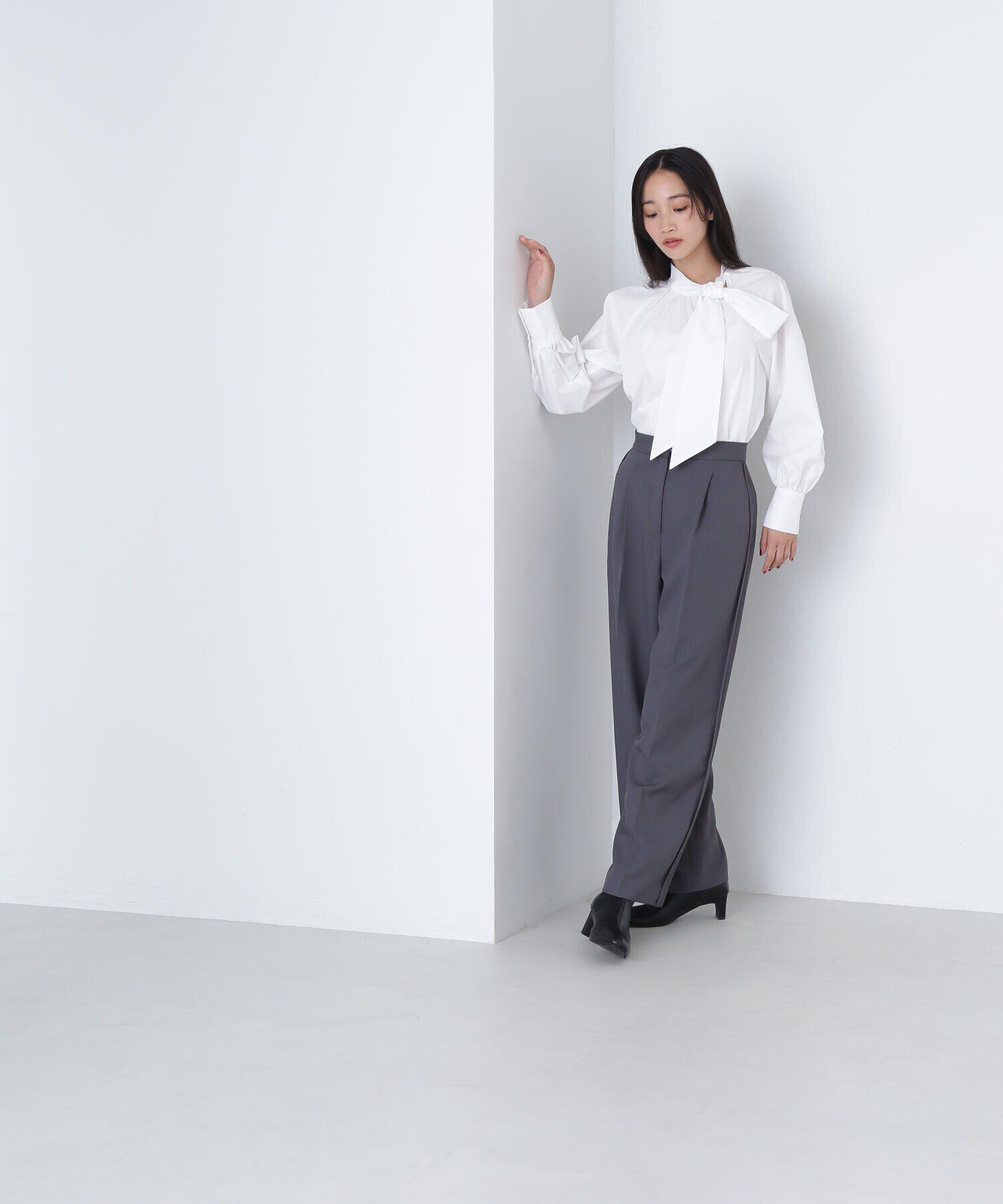  「サイドボウタイブラウス」|シャツ・ブラウス|