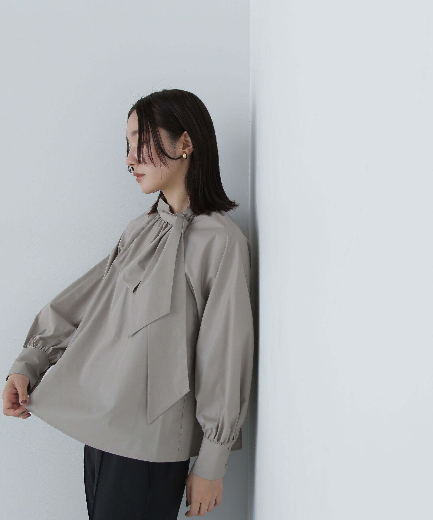  「サイドボウタイブラウス」|シャツ・ブラウス|