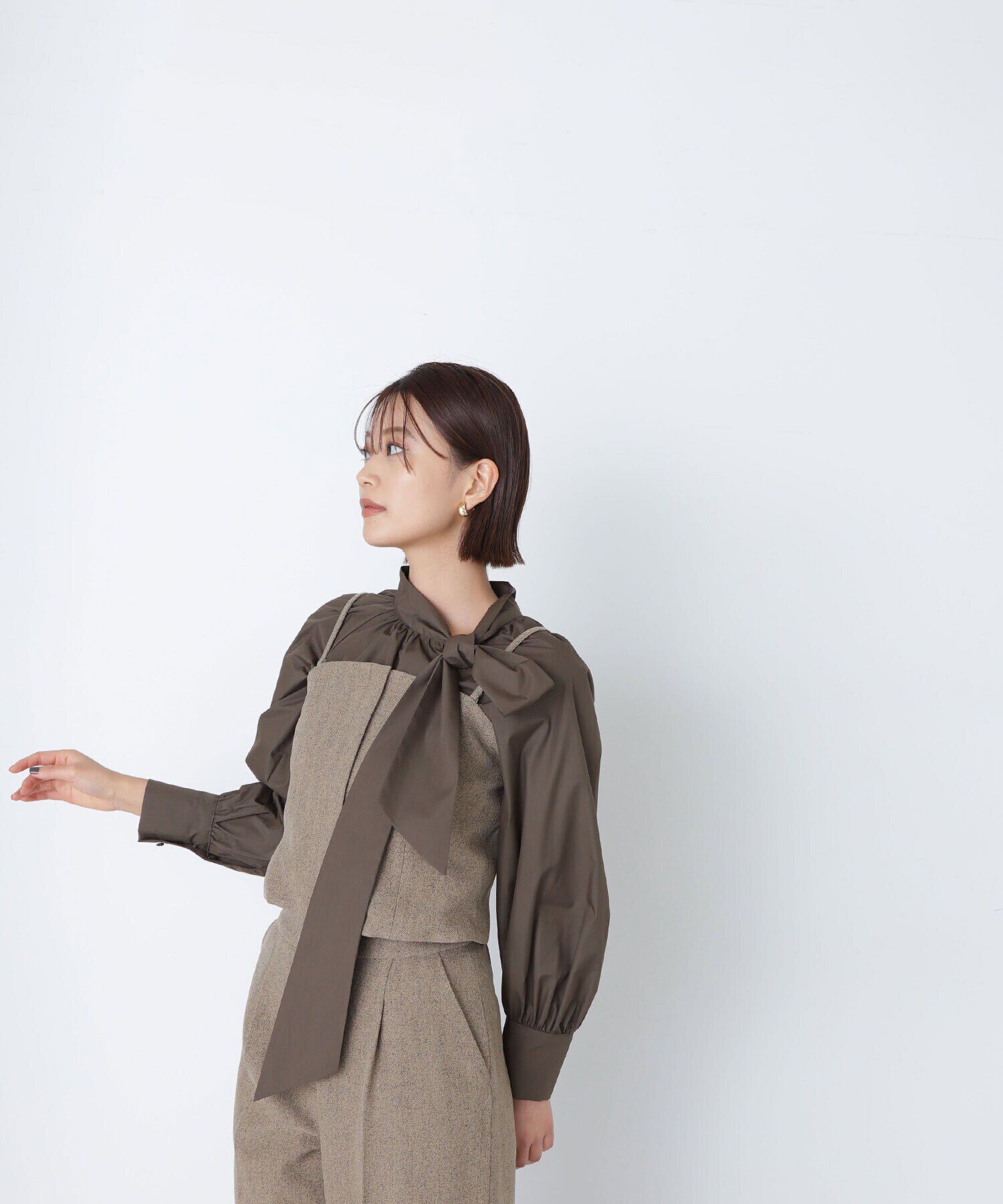  「サイドボウタイブラウス」|シャツ・ブラウス|