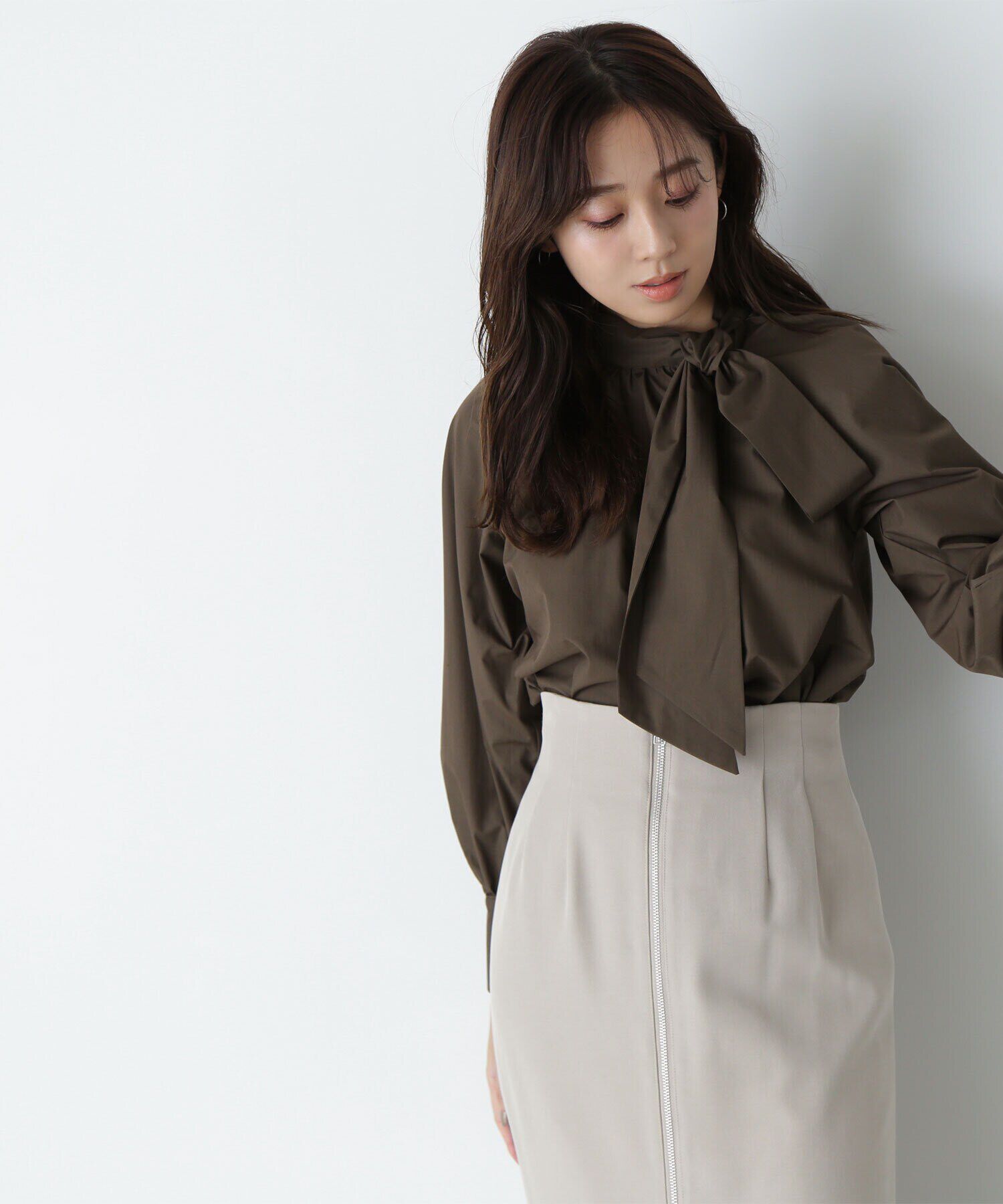 「サイドボウタイブラウス」|シャツ・ブラウス|