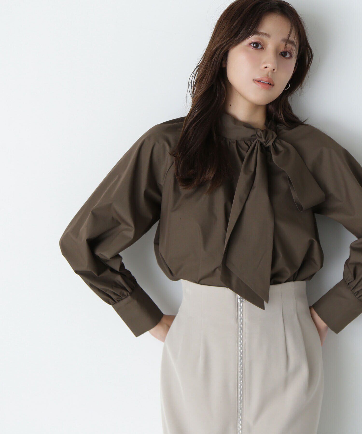  「サイドボウタイブラウス」|シャツ・ブラウス|