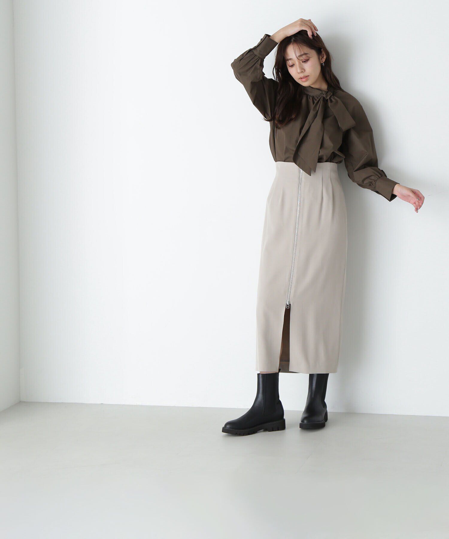  「サイドボウタイブラウス」|シャツ・ブラウス|