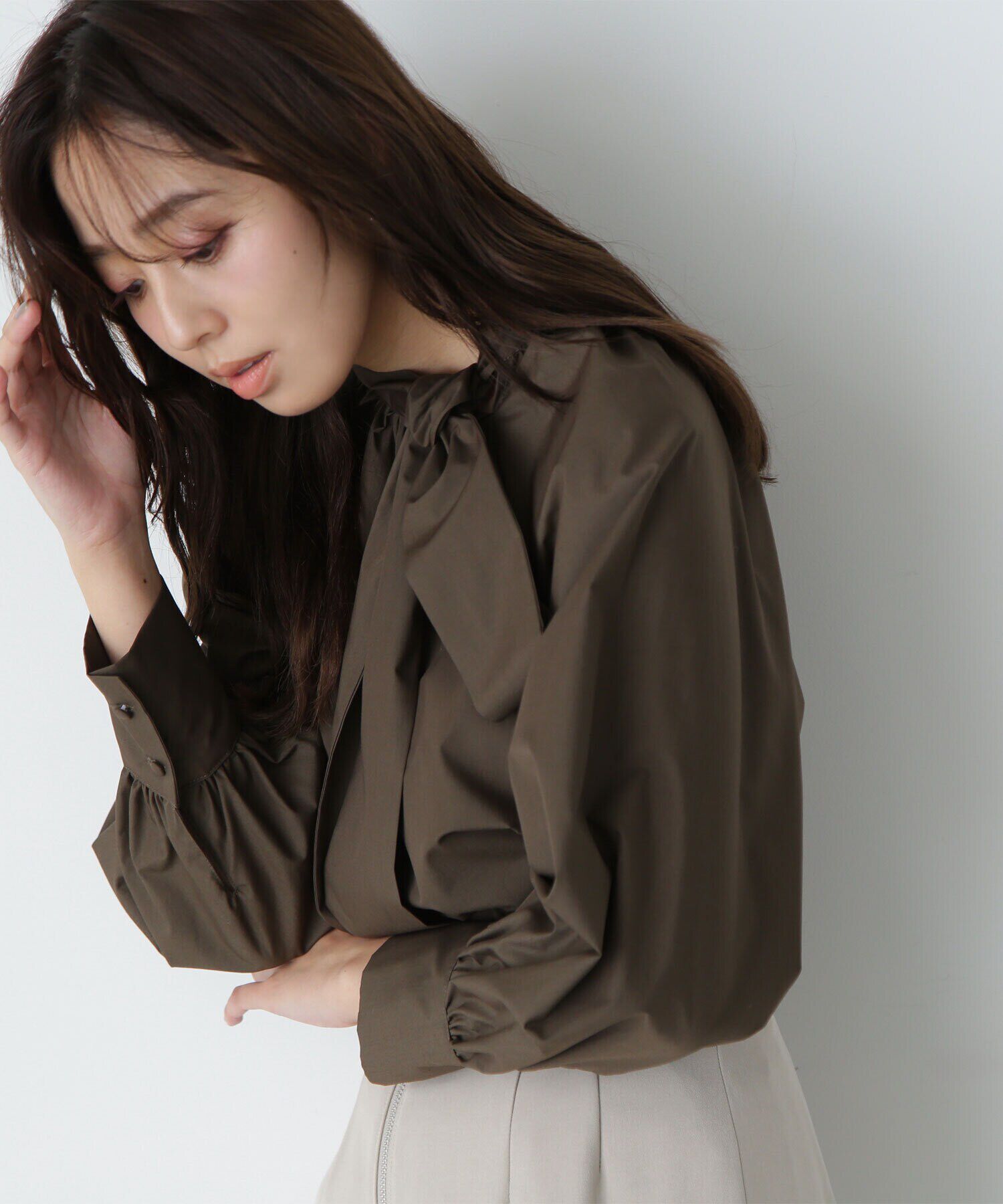  「サイドボウタイブラウス」|シャツ・ブラウス|