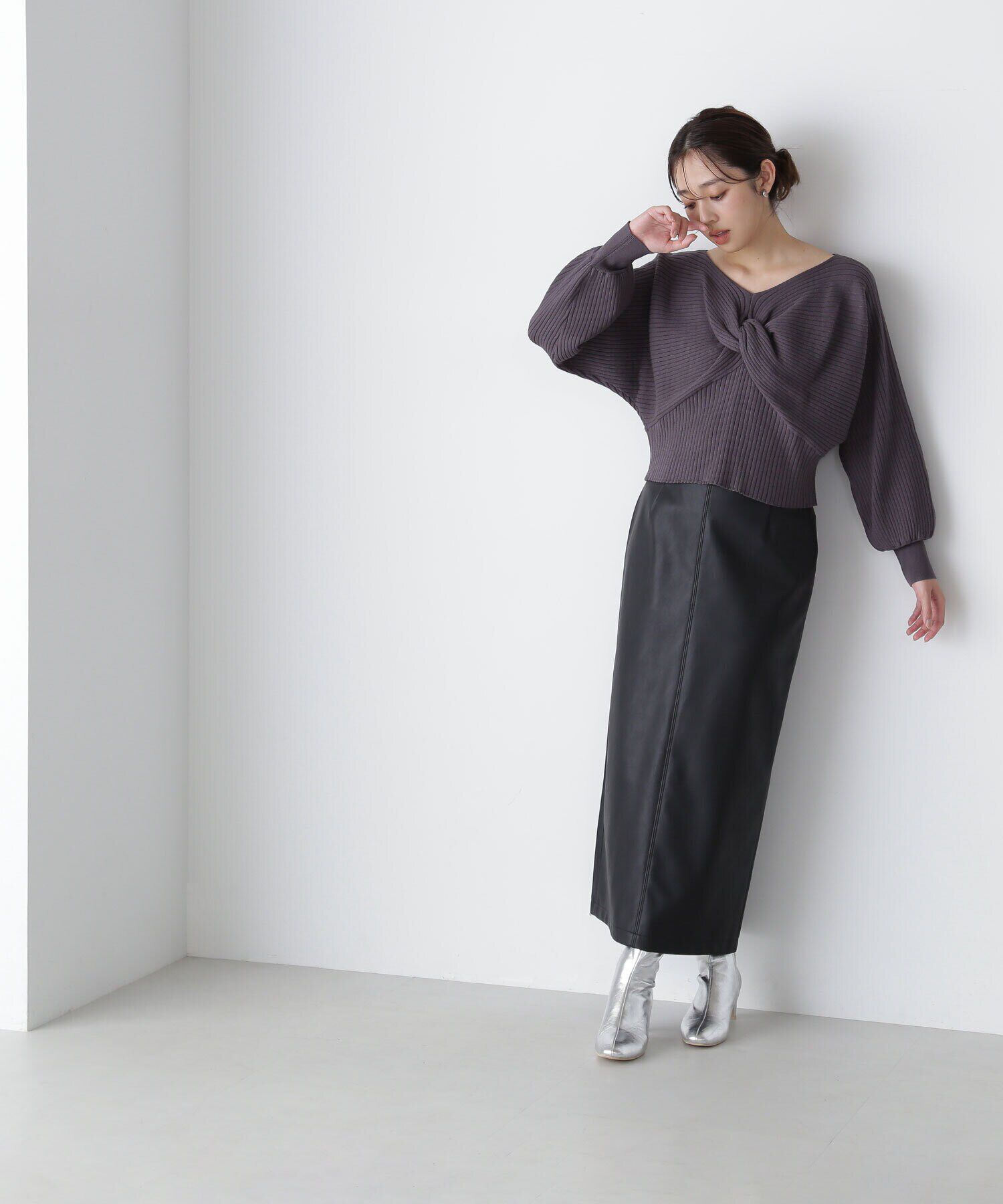  「2wayツイストデザインニット　24AW」|ニット・セーター|