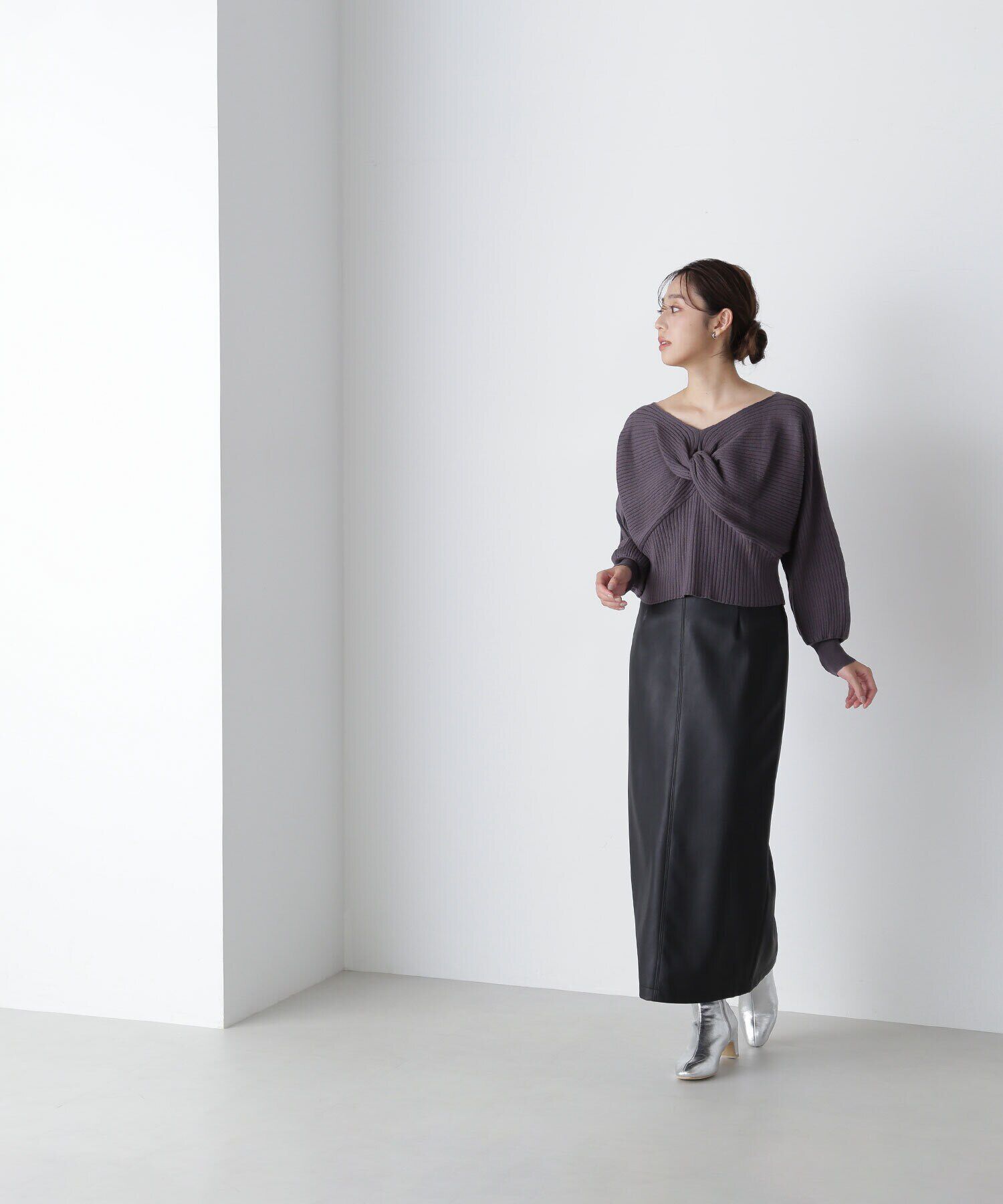  「2wayツイストデザインニット　24AW」|ニット・セーター|