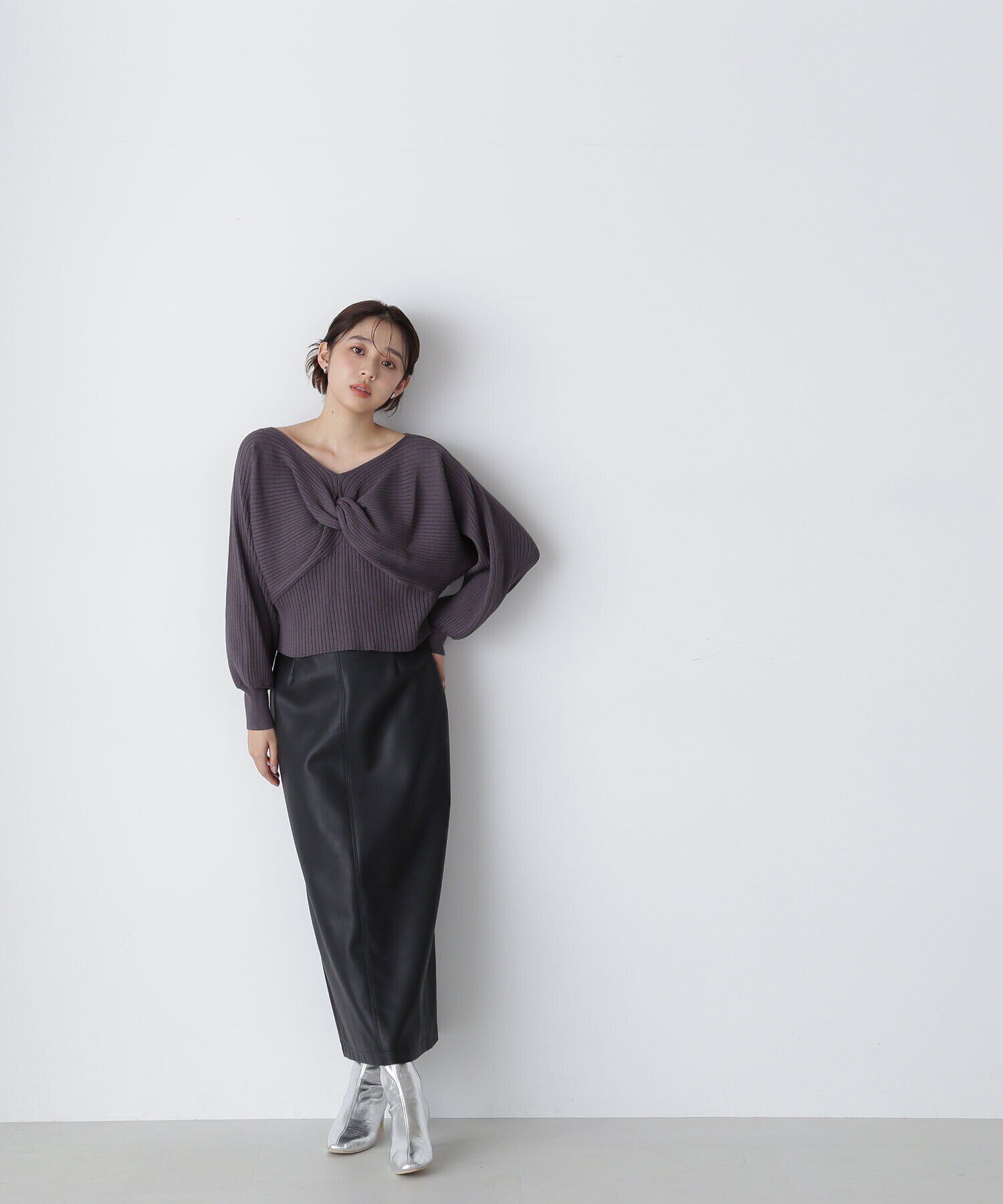  「2wayツイストデザインニット　24AW」|ニット・セーター|