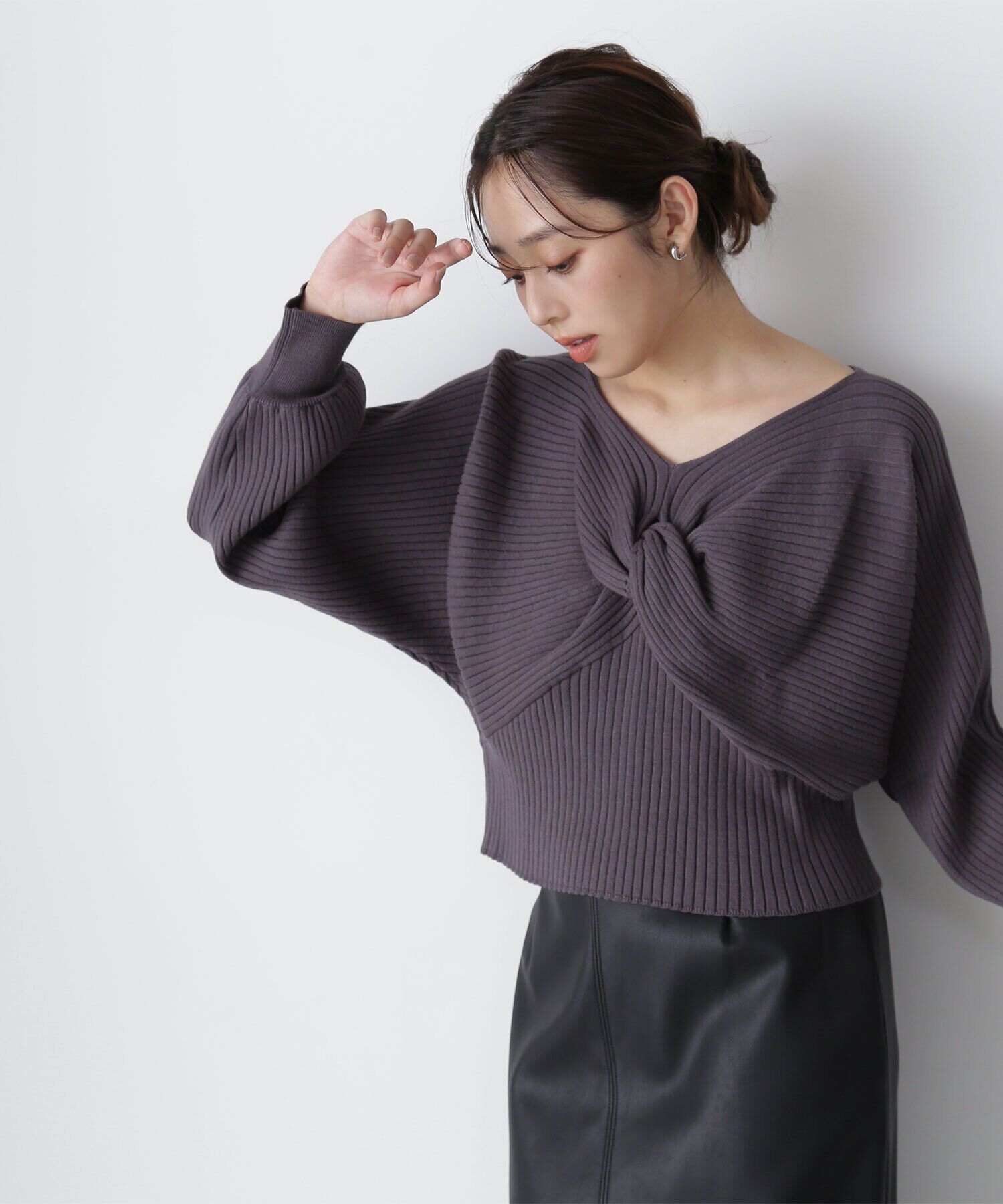  「2wayツイストデザインニット　24AW」|ニット・セーター|