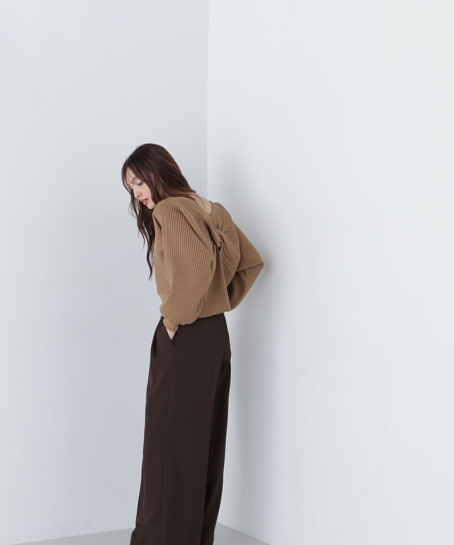  「2wayツイストデザインニット　24AW」|ニット・セーター|