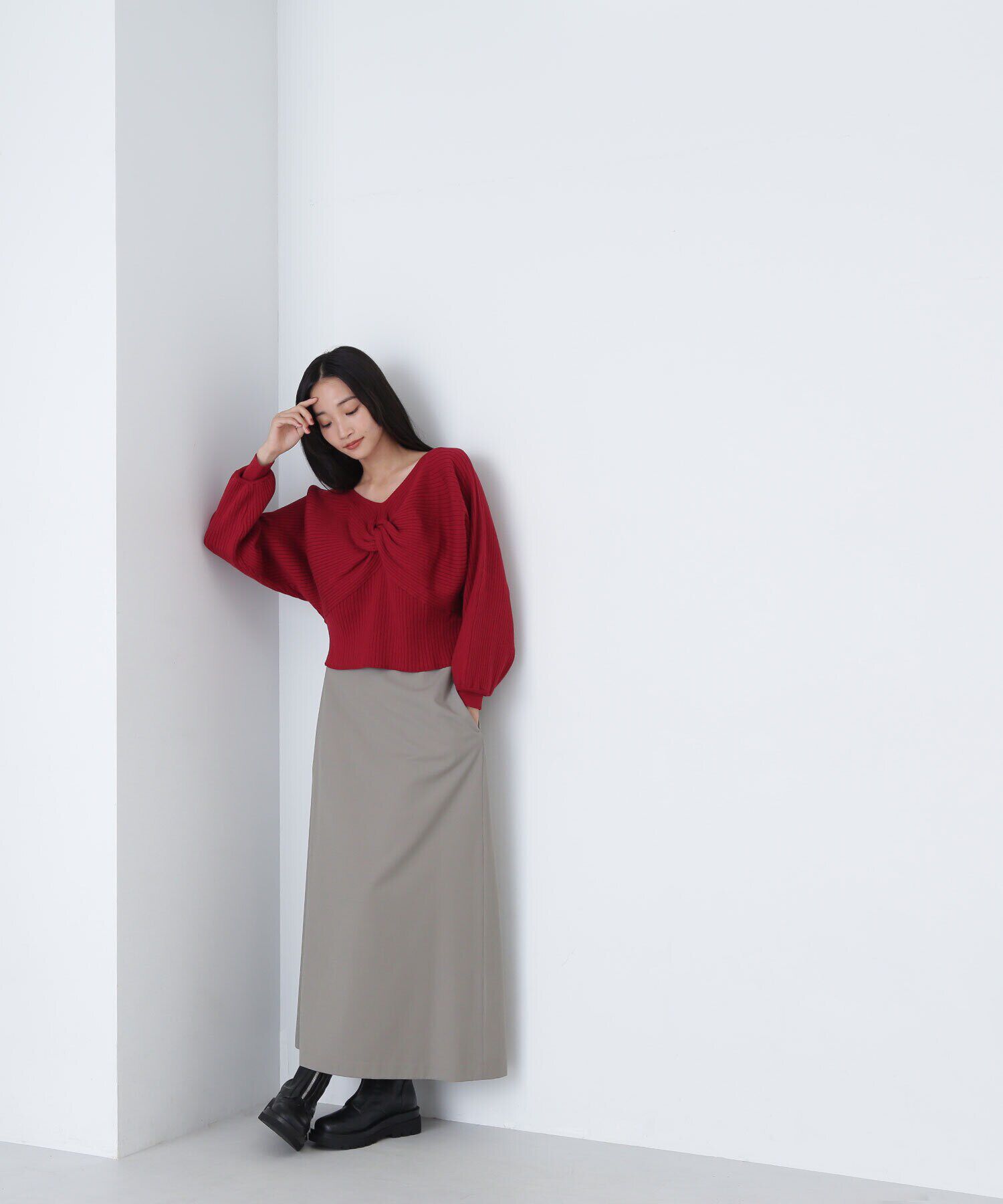  「2wayツイストデザインニット　24AW」|ニット・セーター|