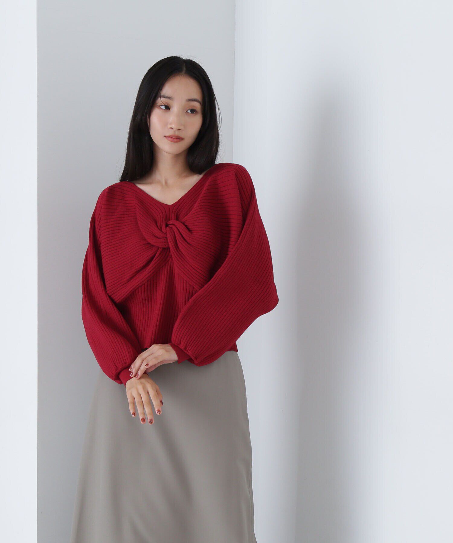  「2wayツイストデザインニット　24AW」|ニット・セーター|