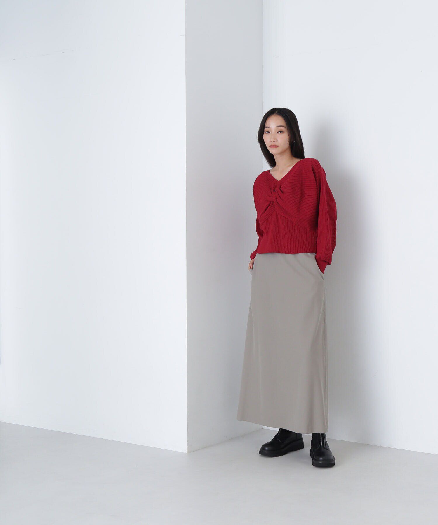  「2wayツイストデザインニット　24AW」|ニット・セーター|