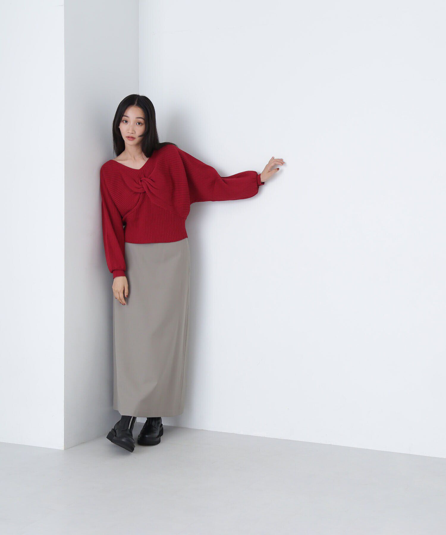  「2wayツイストデザインニット　24AW」|ニット・セーター|