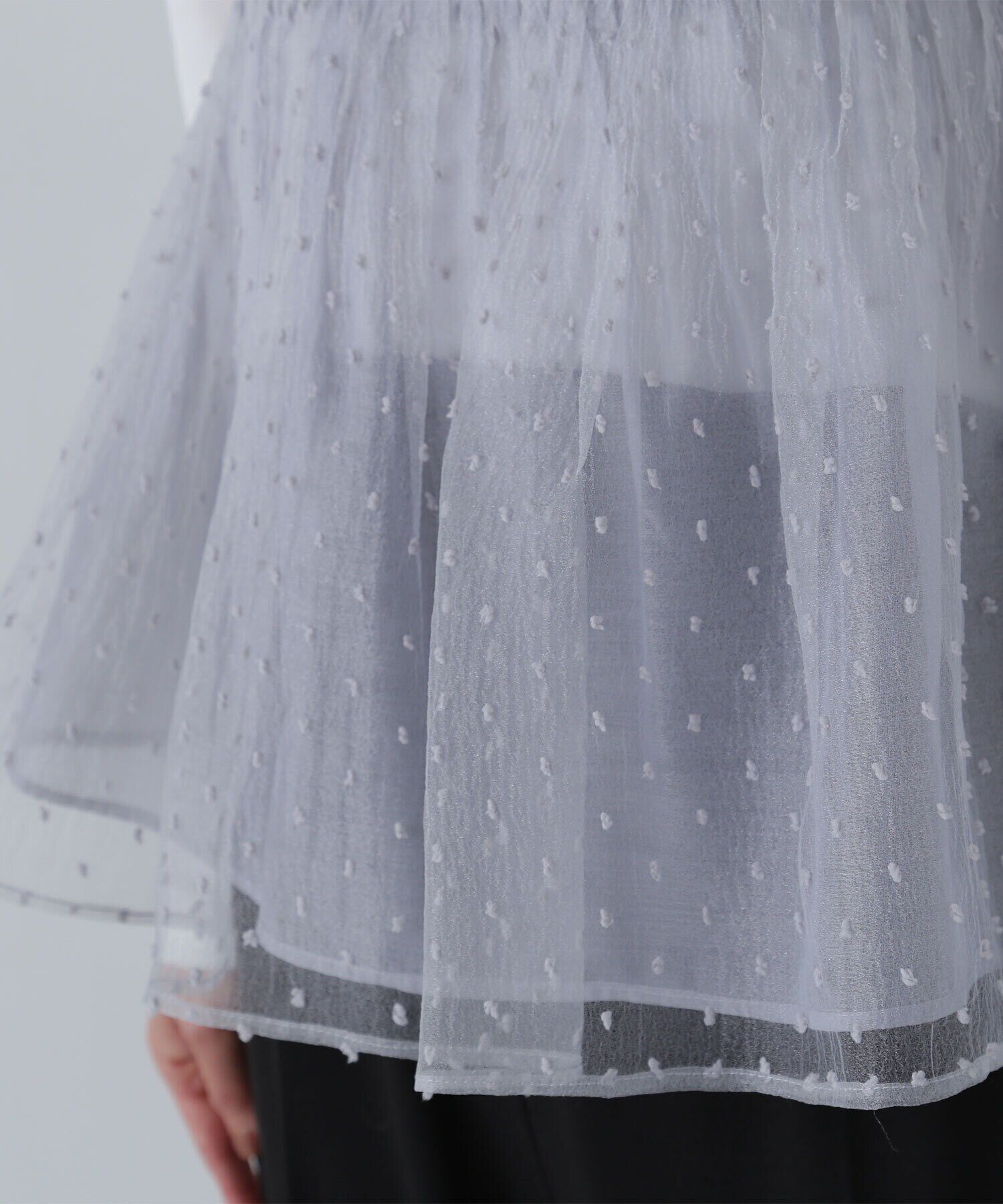  「ドットシアーキャミソール」|シャツ・ブラウス|