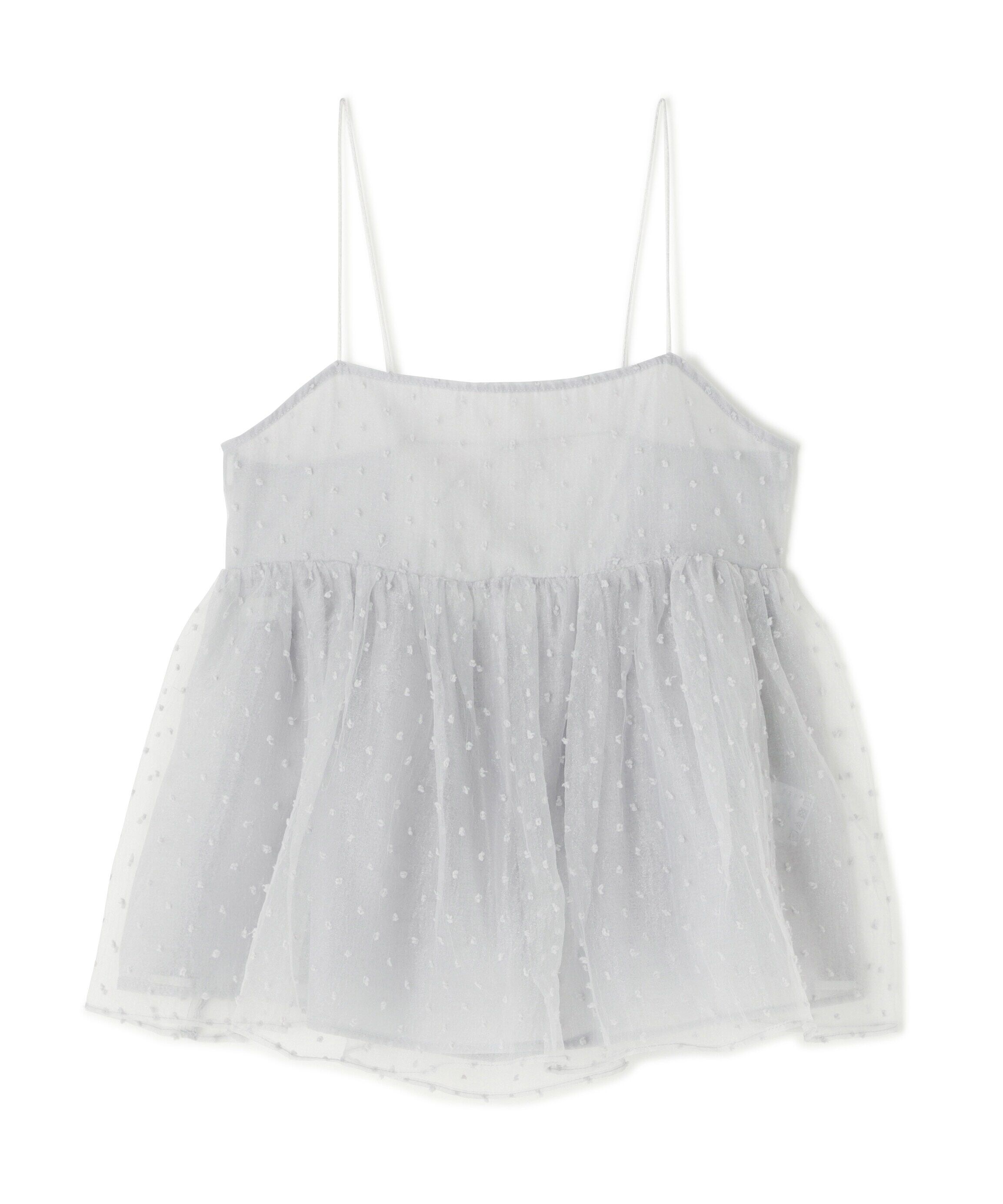  「ドットシアーキャミソール」|シャツ・ブラウス|