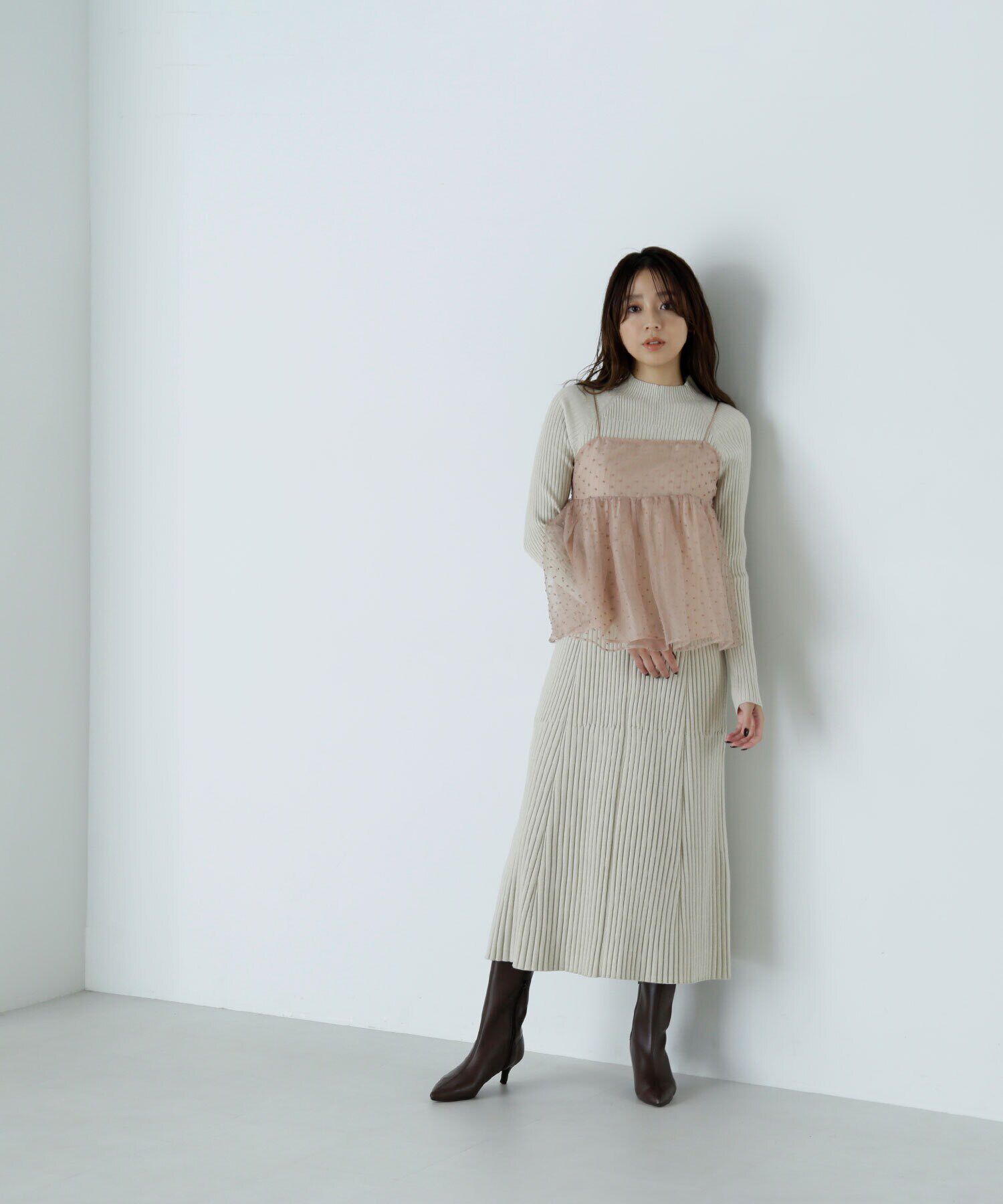  「ドットシアーキャミソール」|シャツ・ブラウス|