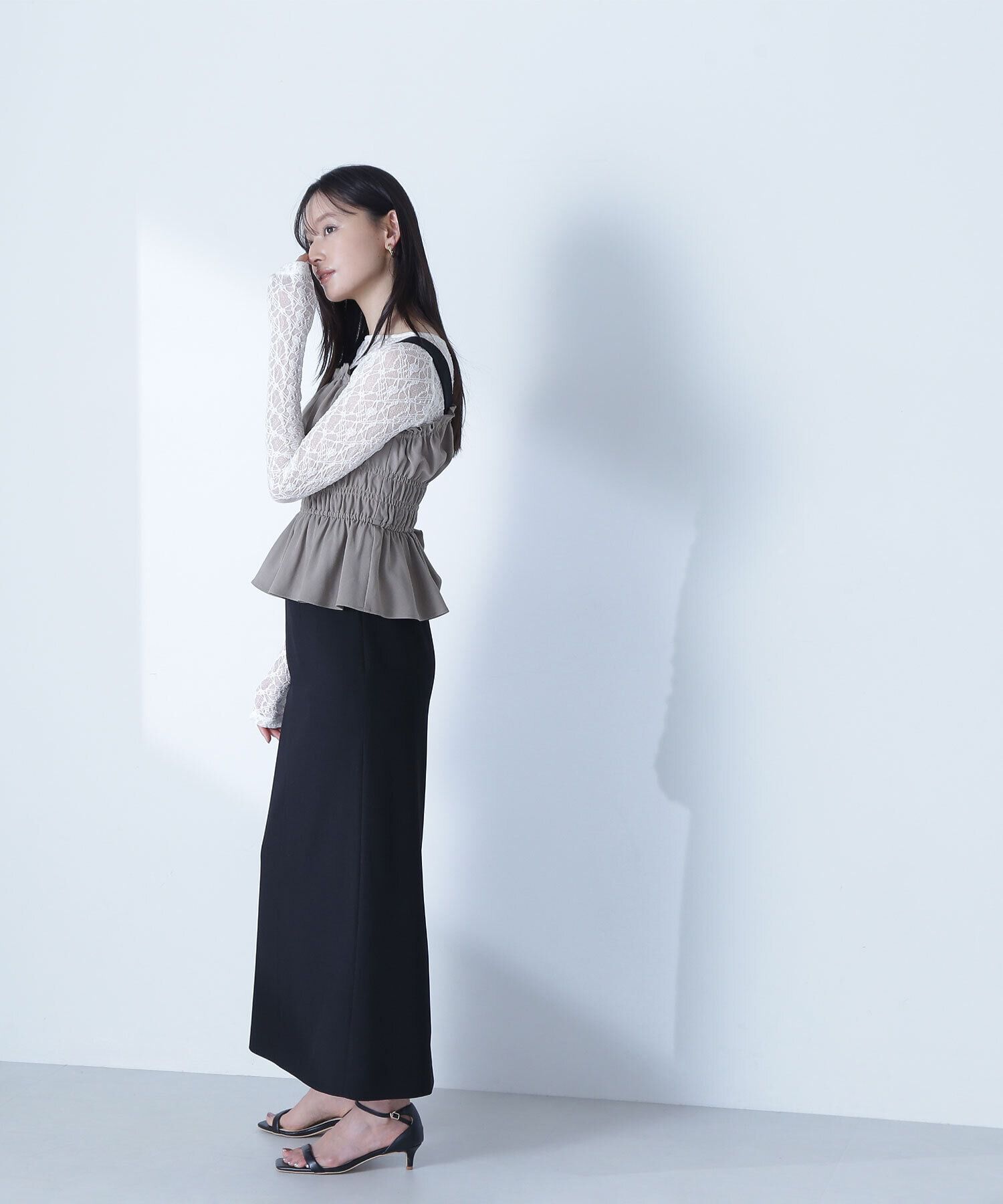  「シャーリングビスチェ」|シャツ・ブラウス|