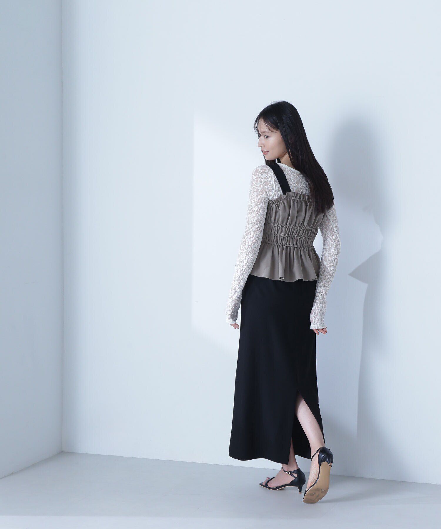  「シャーリングビスチェ」|シャツ・ブラウス|