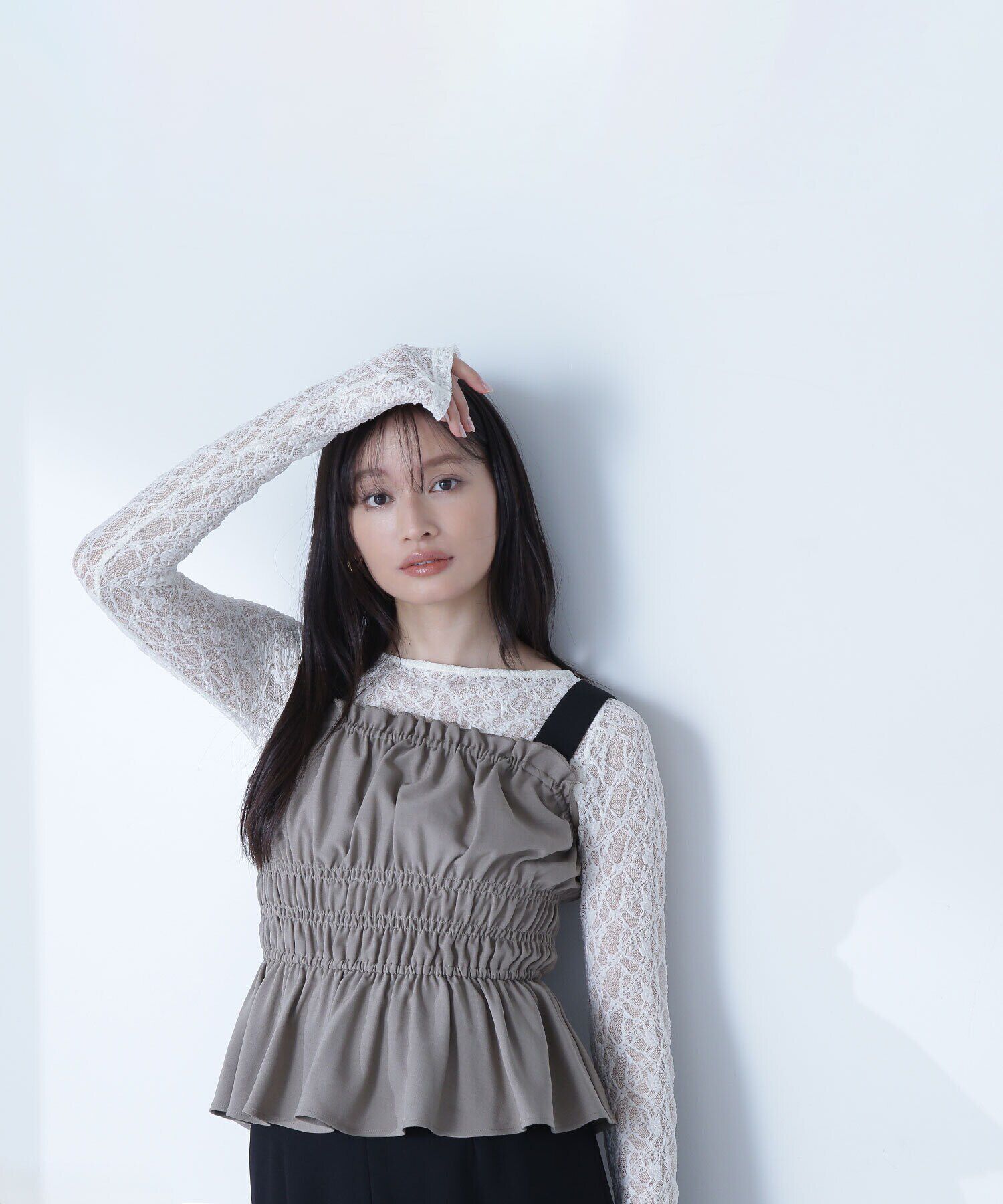  「シャーリングビスチェ」|シャツ・ブラウス|