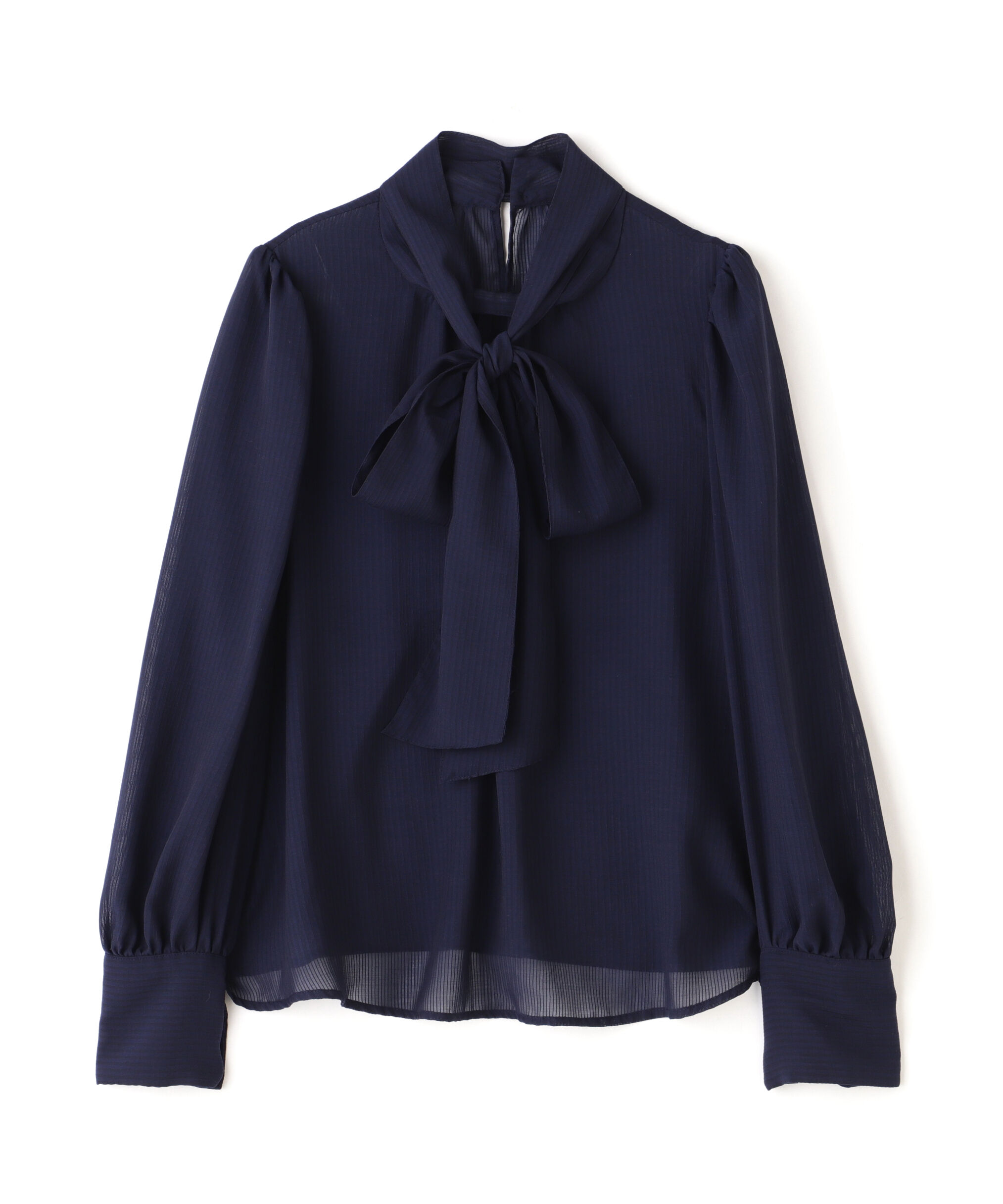  「シアーストライプボウタイブラウス」|シャツ・ブラウス|