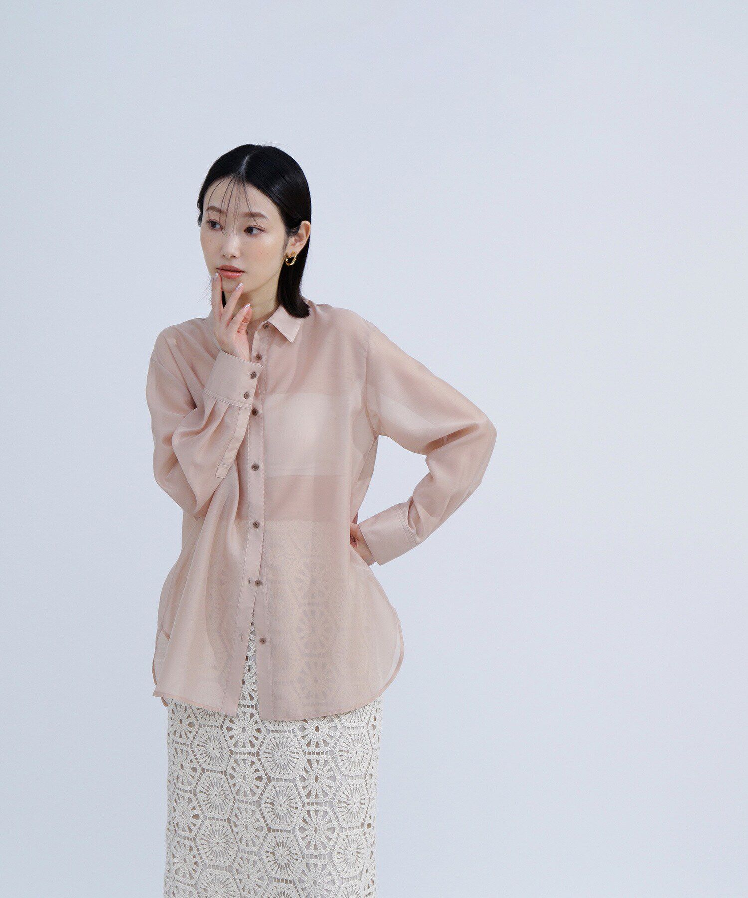  「シアーオーバーシャツ」|シャツ・ブラウス|