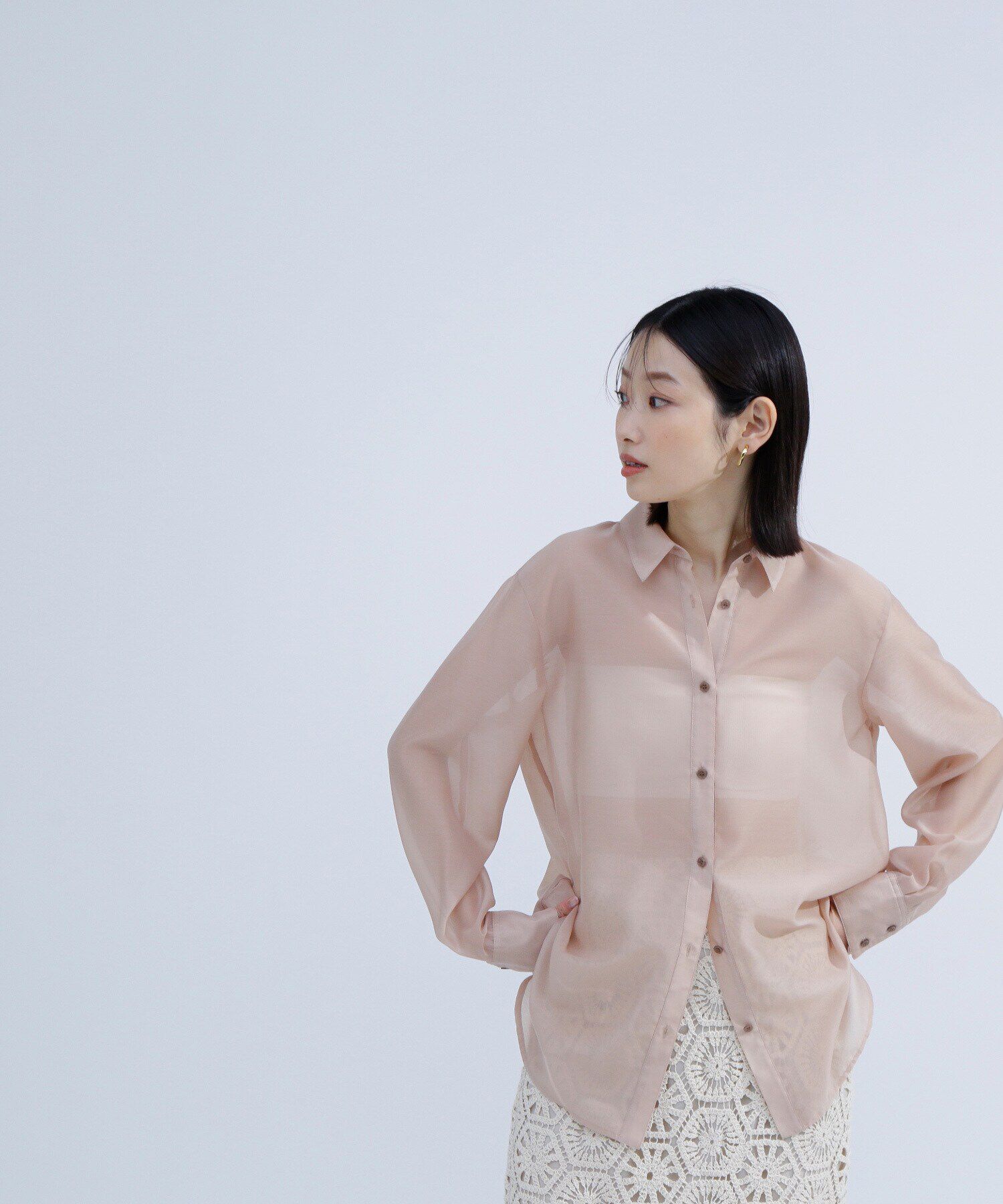  「シアーオーバーシャツ」|シャツ・ブラウス|