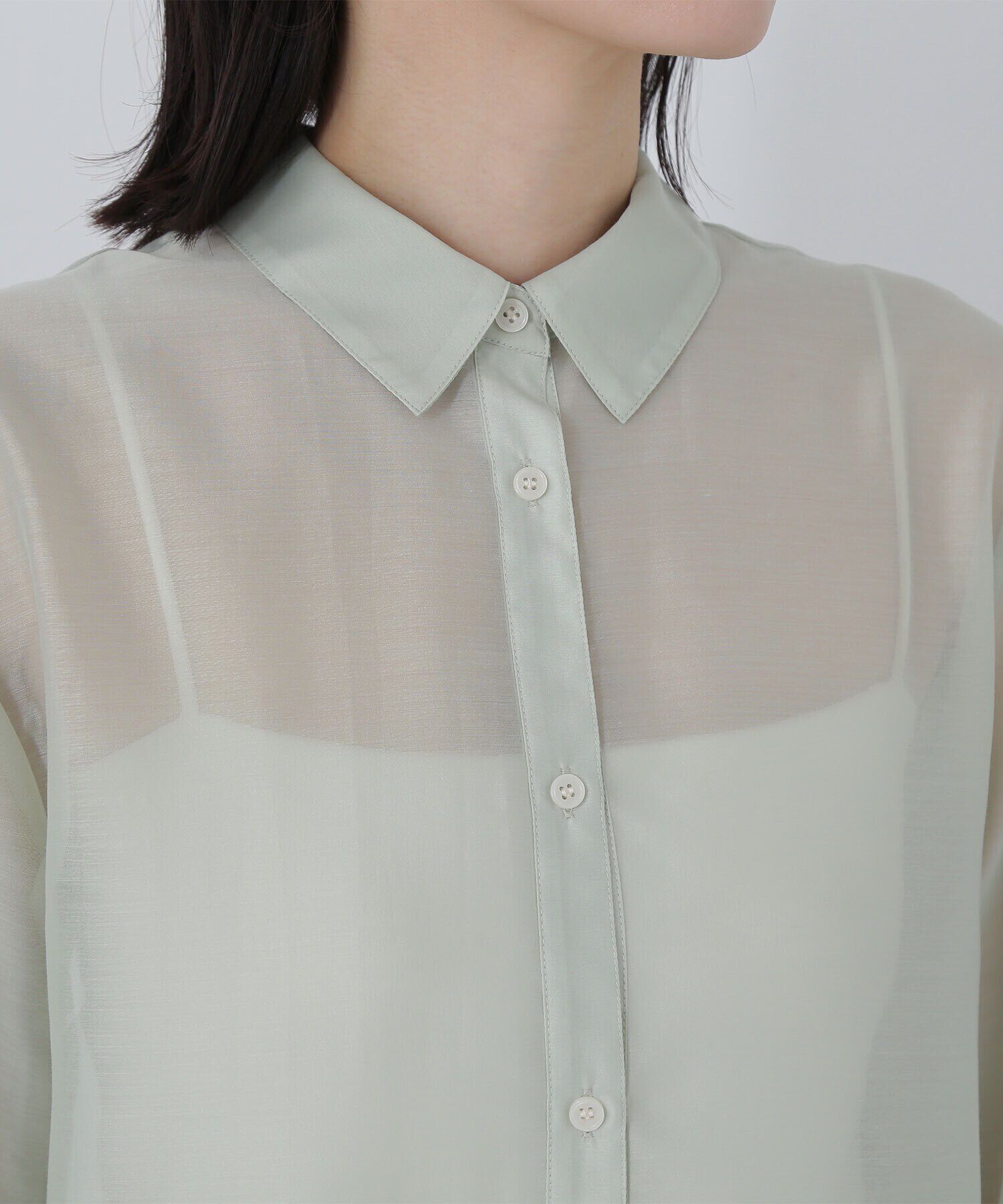  「シアーオーバーシャツ」|シャツ・ブラウス|