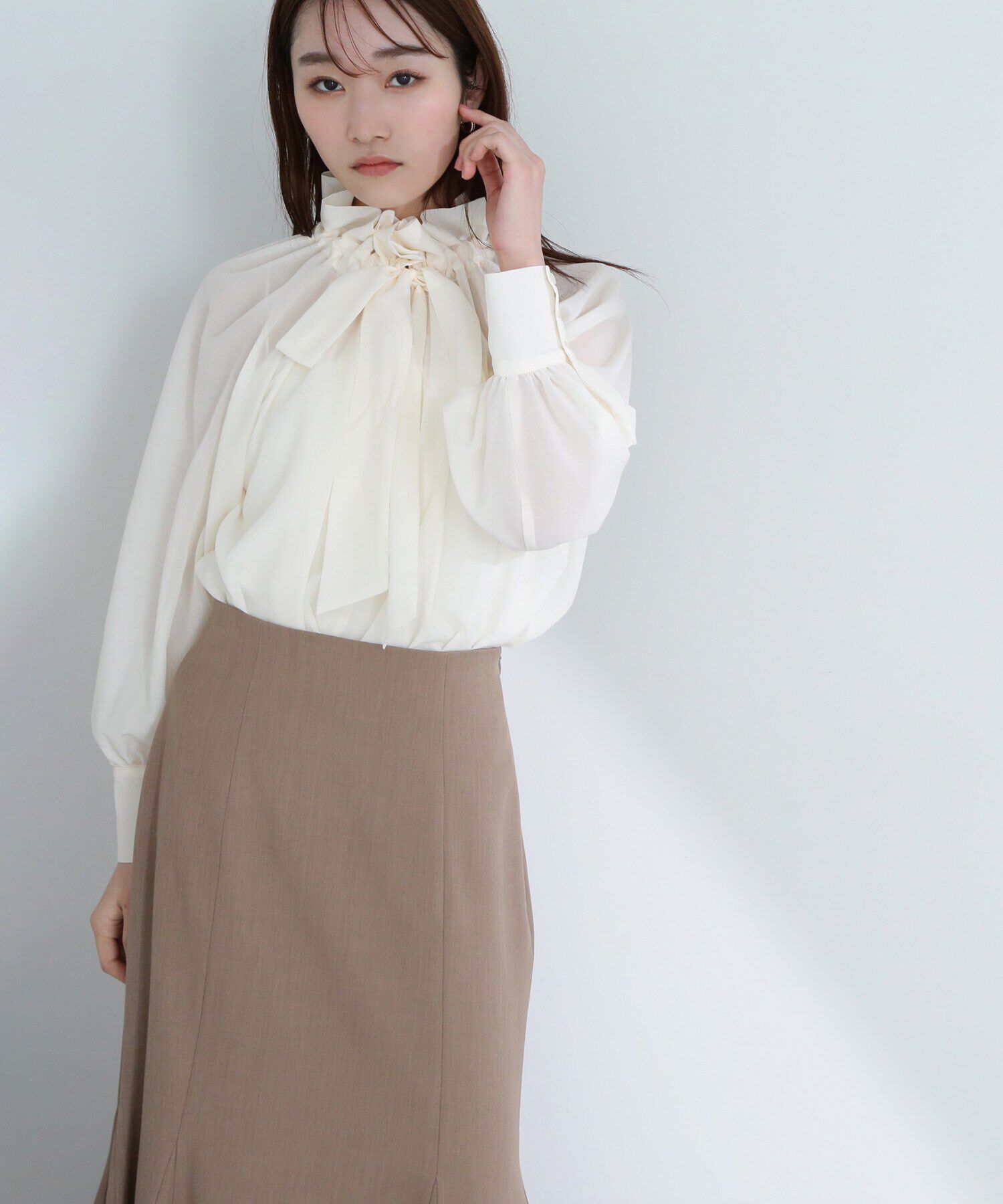  「シアーボウタイブラウス」|シャツ・ブラウス|