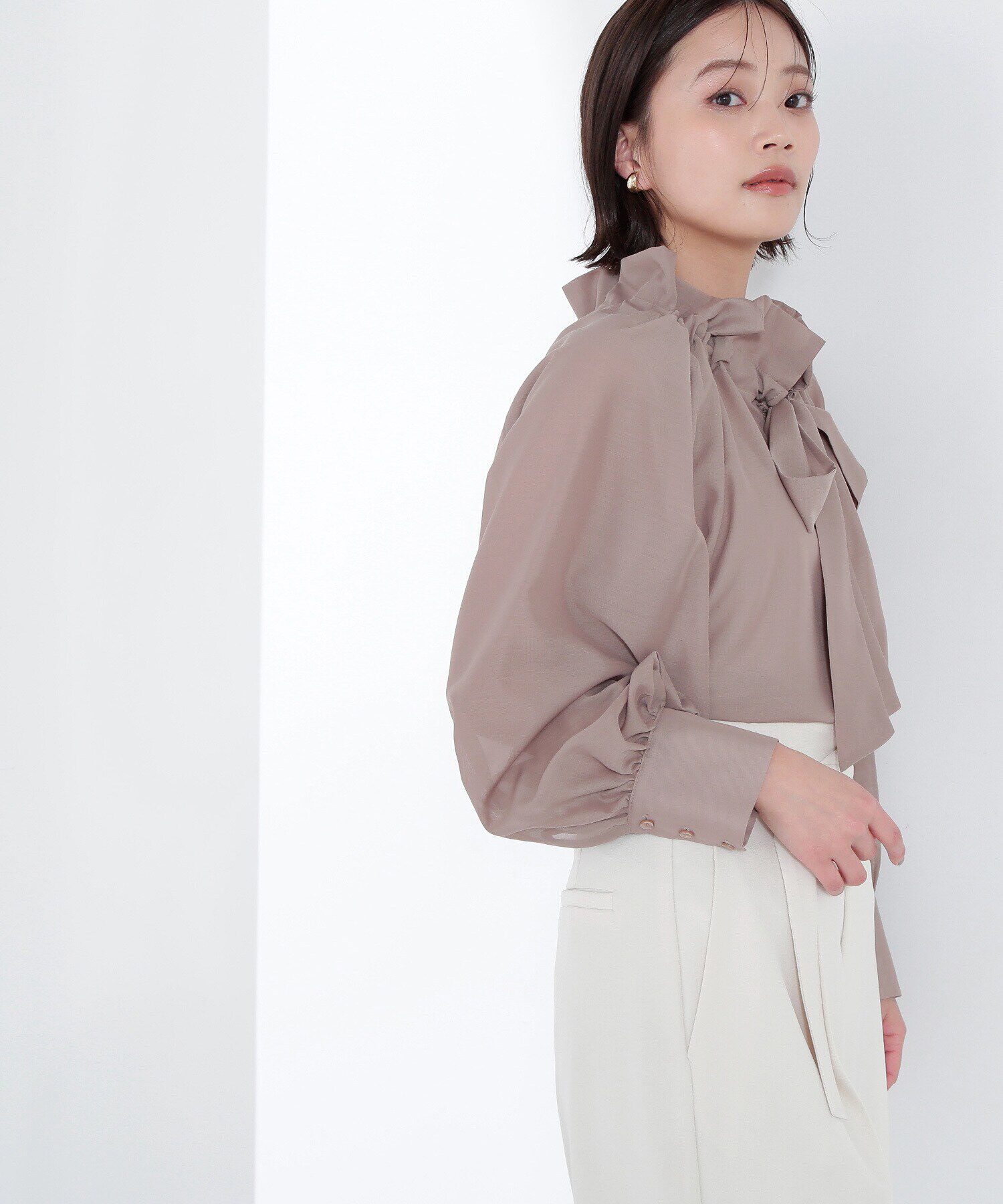  「シアーボウタイブラウス」|シャツ・ブラウス|