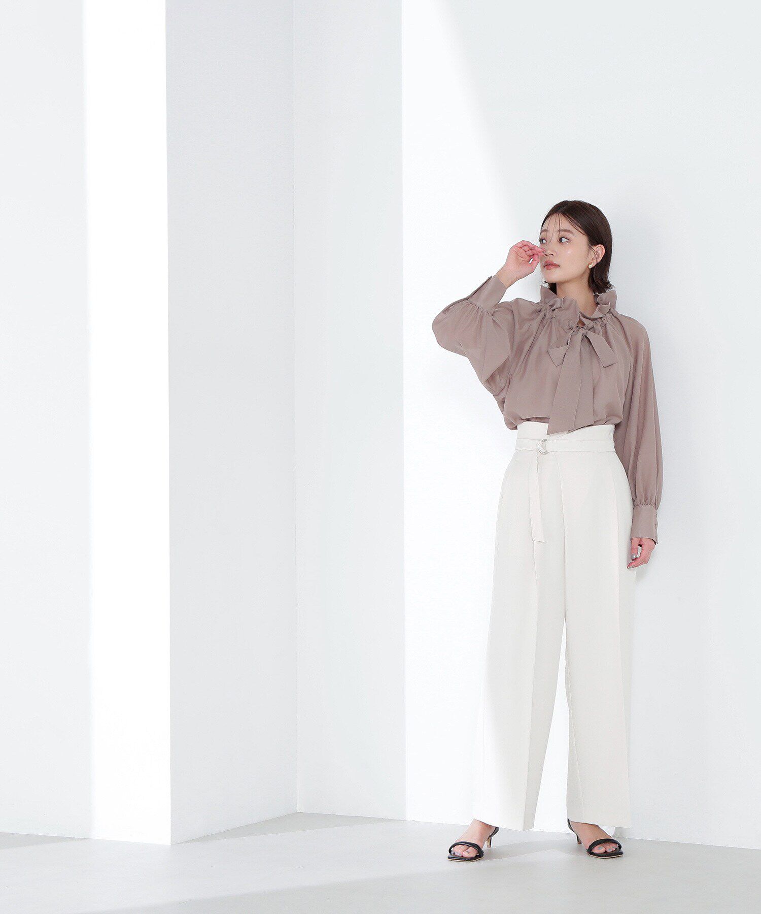  「シアーボウタイブラウス」|シャツ・ブラウス|