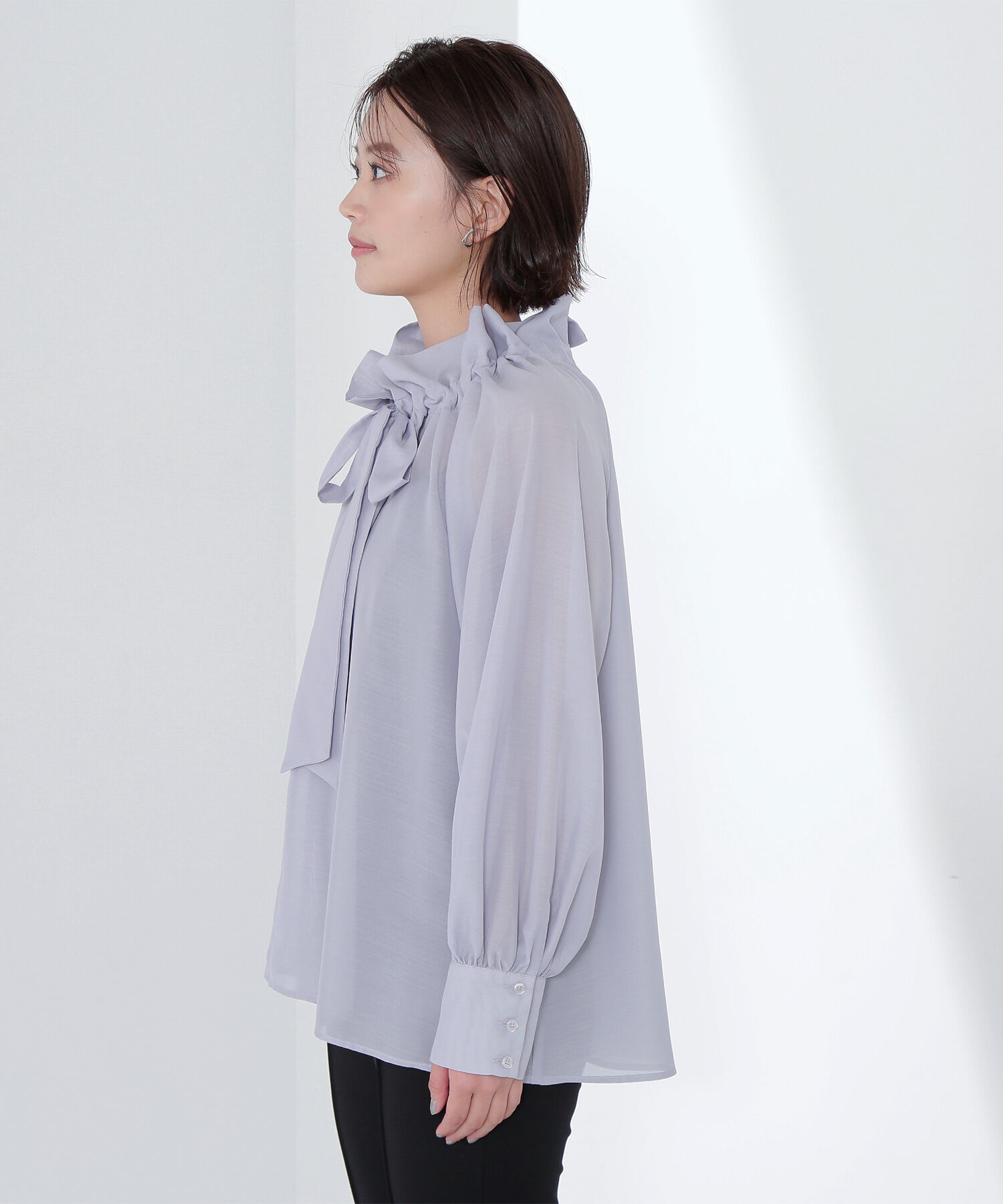  「シアーボウタイブラウス」|シャツ・ブラウス|