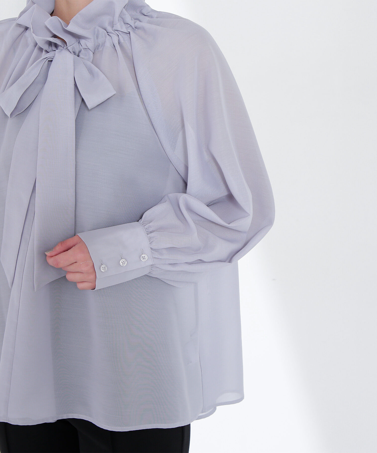  「シアーボウタイブラウス」|シャツ・ブラウス|