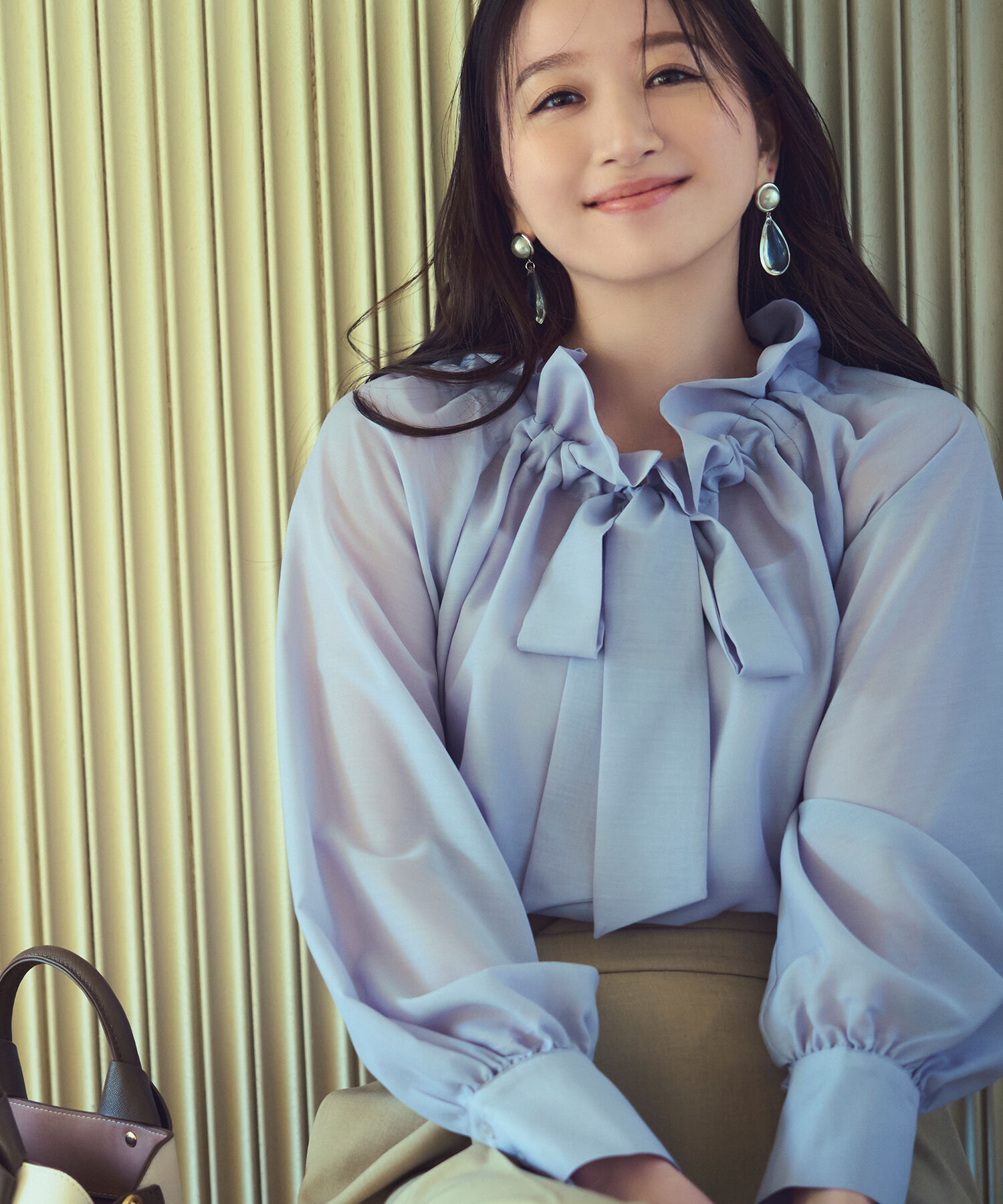  「シアーボウタイブラウス」|シャツ・ブラウス|