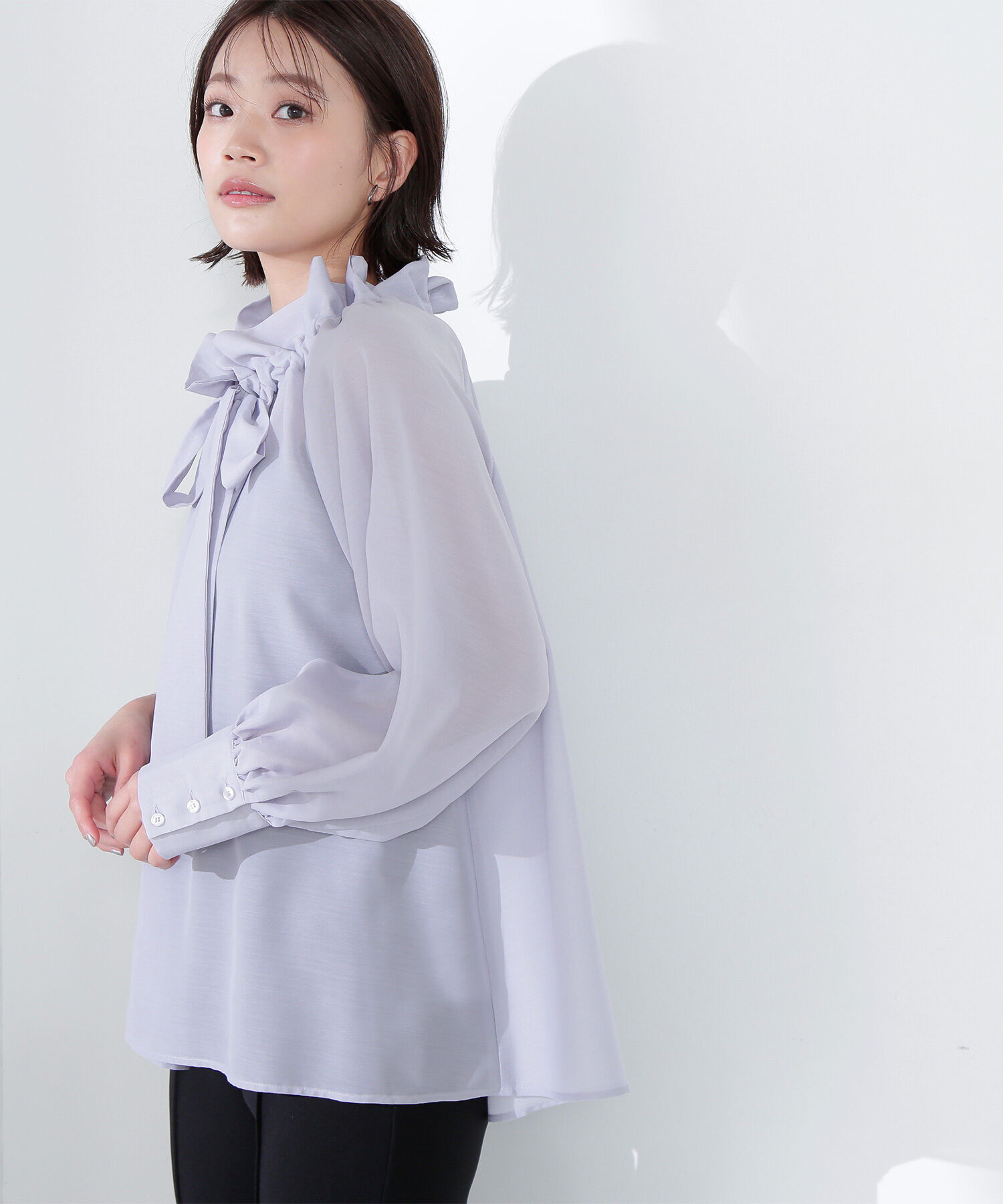  「シアーボウタイブラウス」|シャツ・ブラウス|