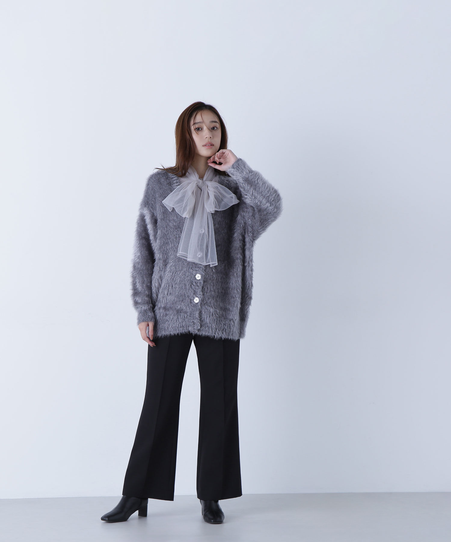  「チュールボウタイブラウス」|シャツ・ブラウス|