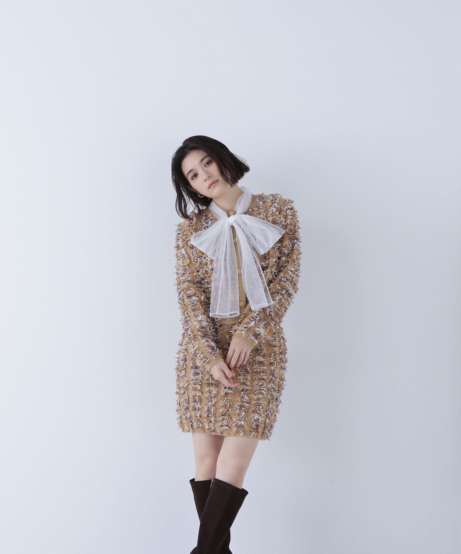  「チュールボウタイブラウス」|シャツ・ブラウス|